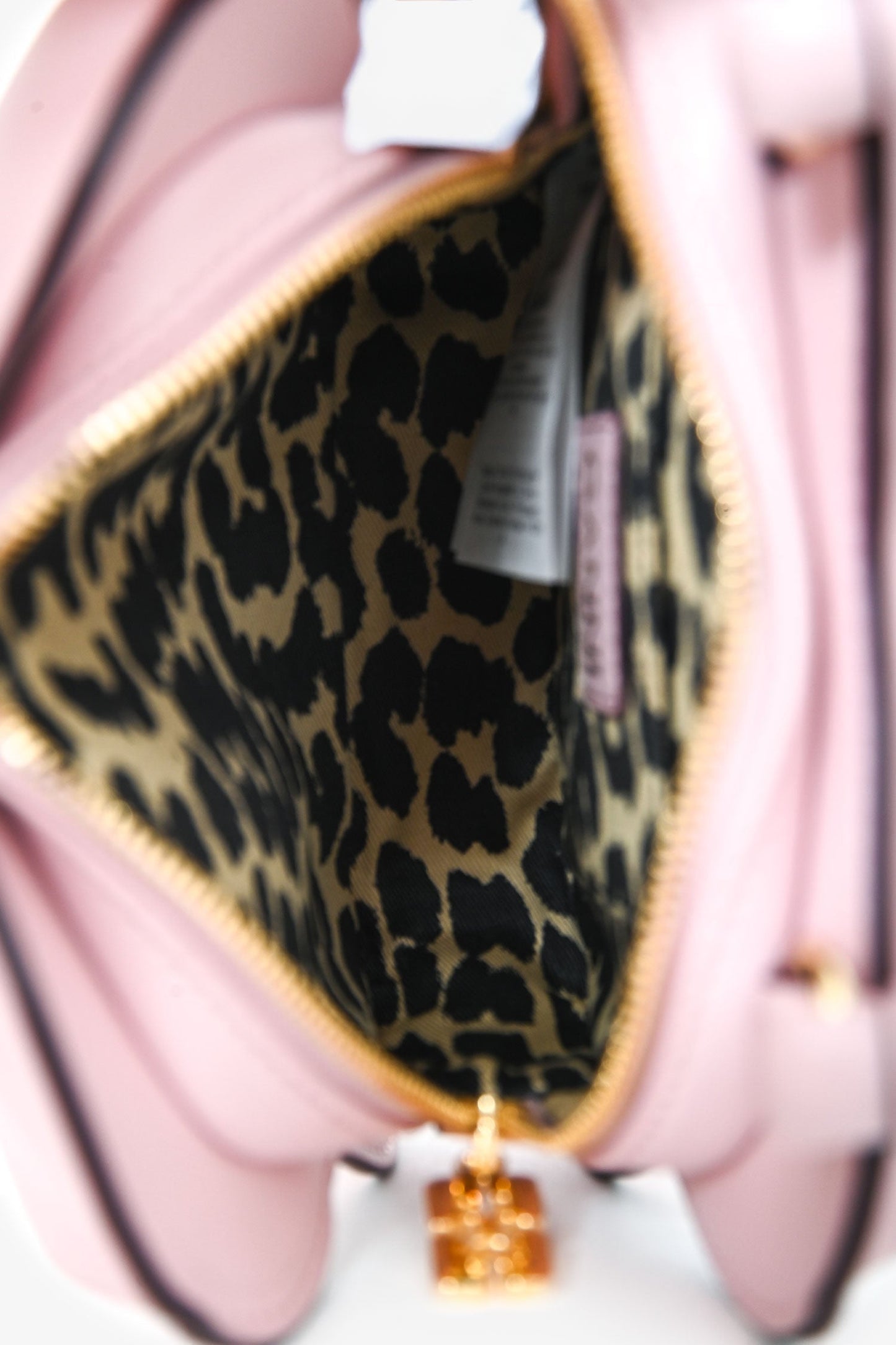 Ganni Light Pink Padded Leather Small Butterfly Crossbody