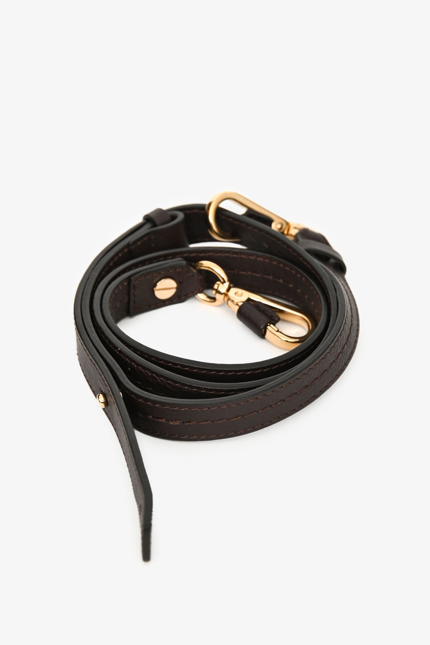 Chloe Brown Leather Faye Shoulder Bag with Strap