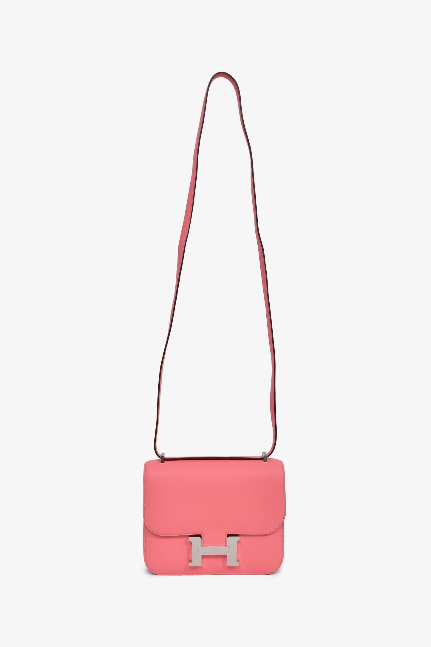 Hermès 2018 Rose Lipstick Evercolor Leather Constance 18