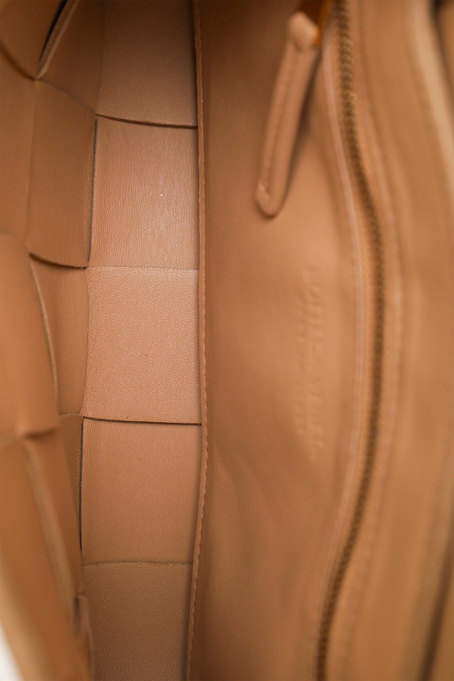 Bottega Veneta Tan Small Intreccio Cassette Crossbody Bag