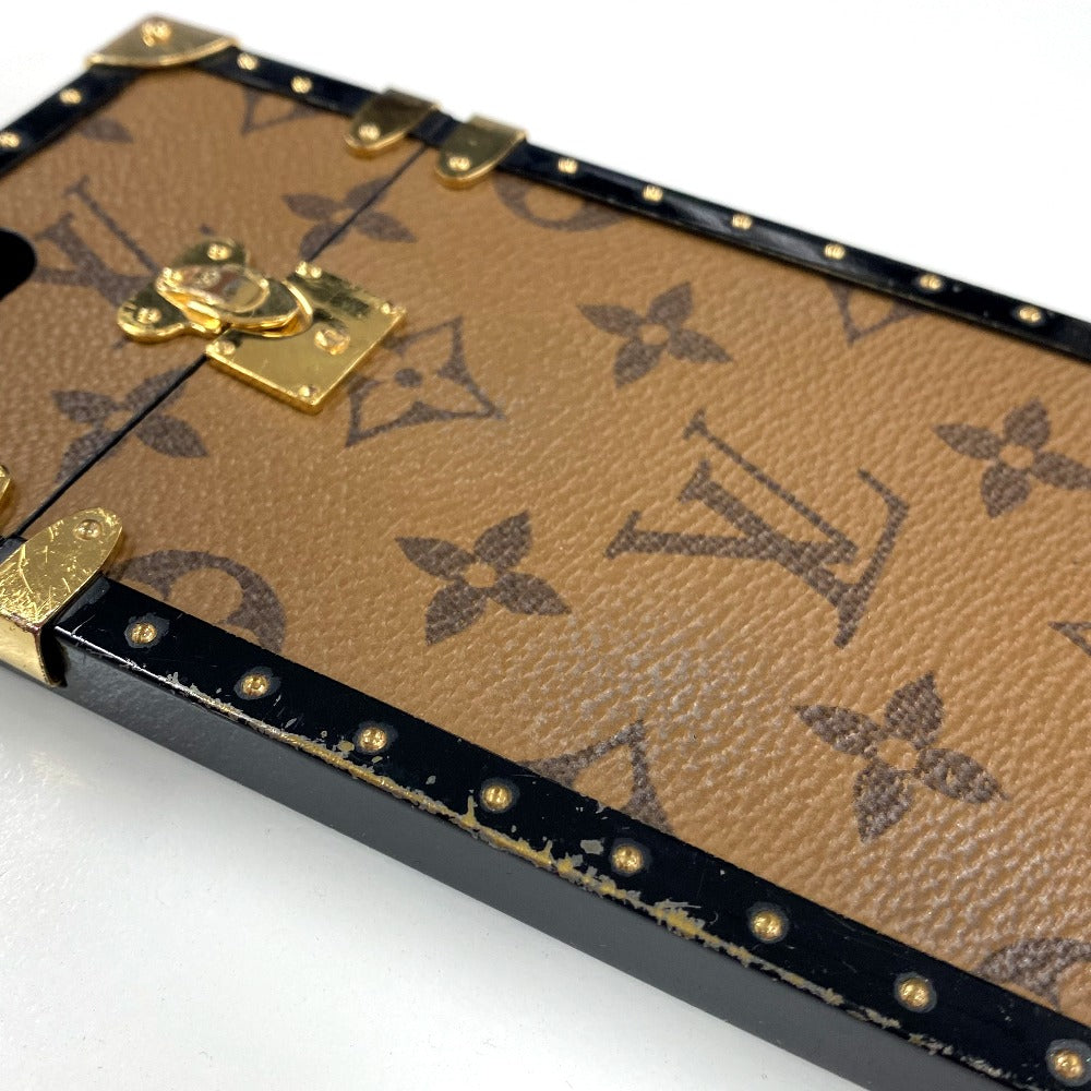 LOUIS VUITTON iPhone case M64487 Monogram Reverse Canvas, Plastic Brown Monogram reverse i Trunk iPhone 7+ Women