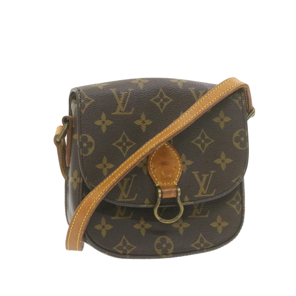 LOUIS VUITTON Monogram Saint Cloud PM Shoulder Bag LV Auth am603g