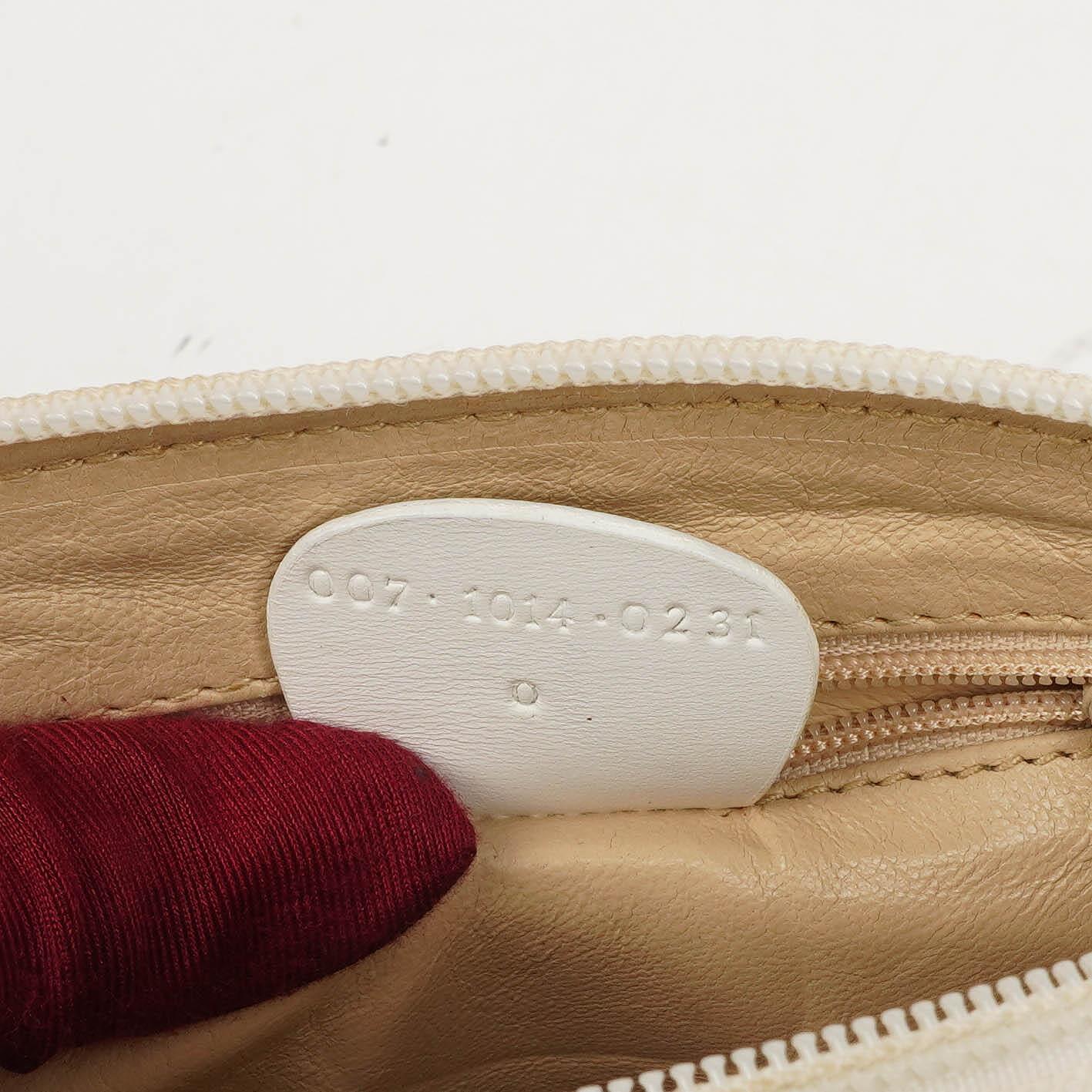 Gucci Bamboo Top Handle Patent Leather Handbag