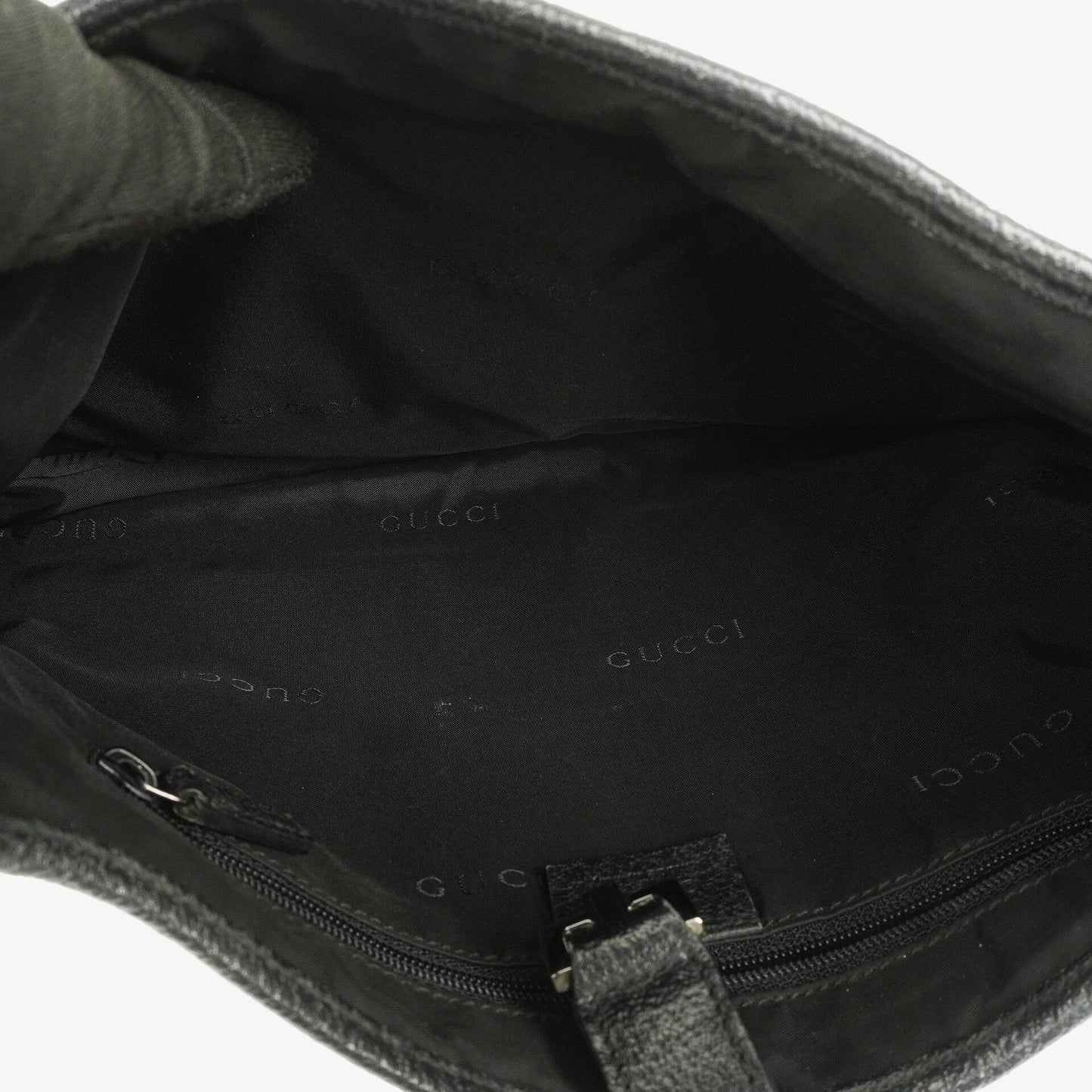 Gucci Black Canvas And Leather Jackie Medium Vintage Shoulder Bag