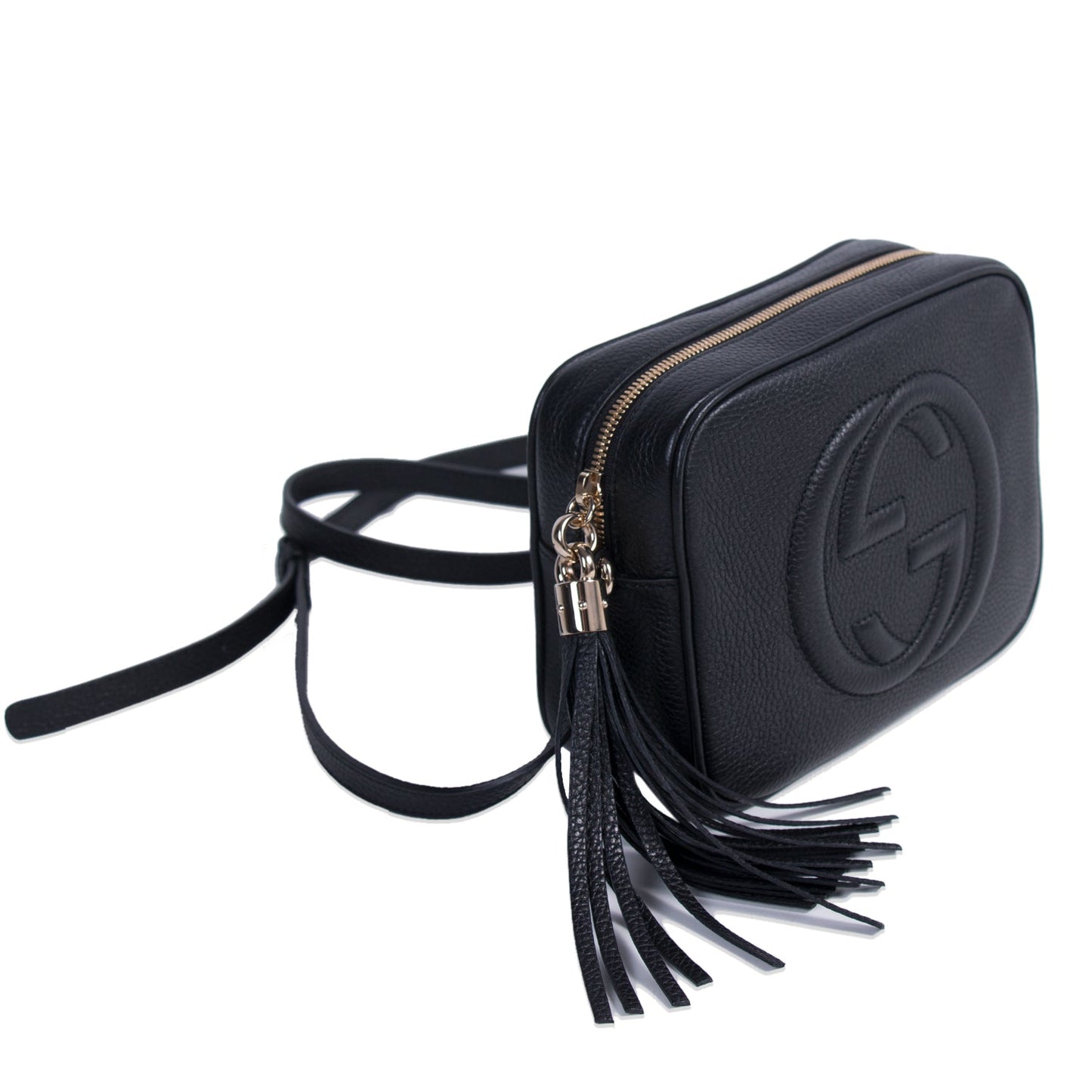 Gucci Soho Leather Canvas Shoulder Bag Style 8
