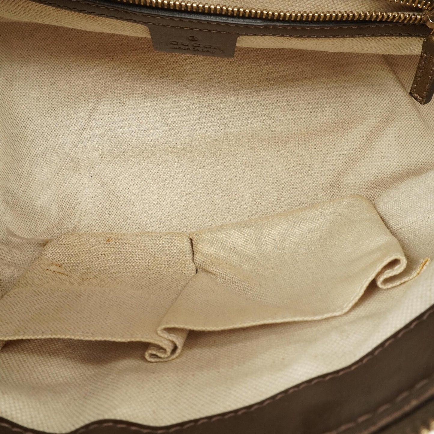 Gucci Bronze Metallic Guccissima Leather Heart-Bit Hobo Bag