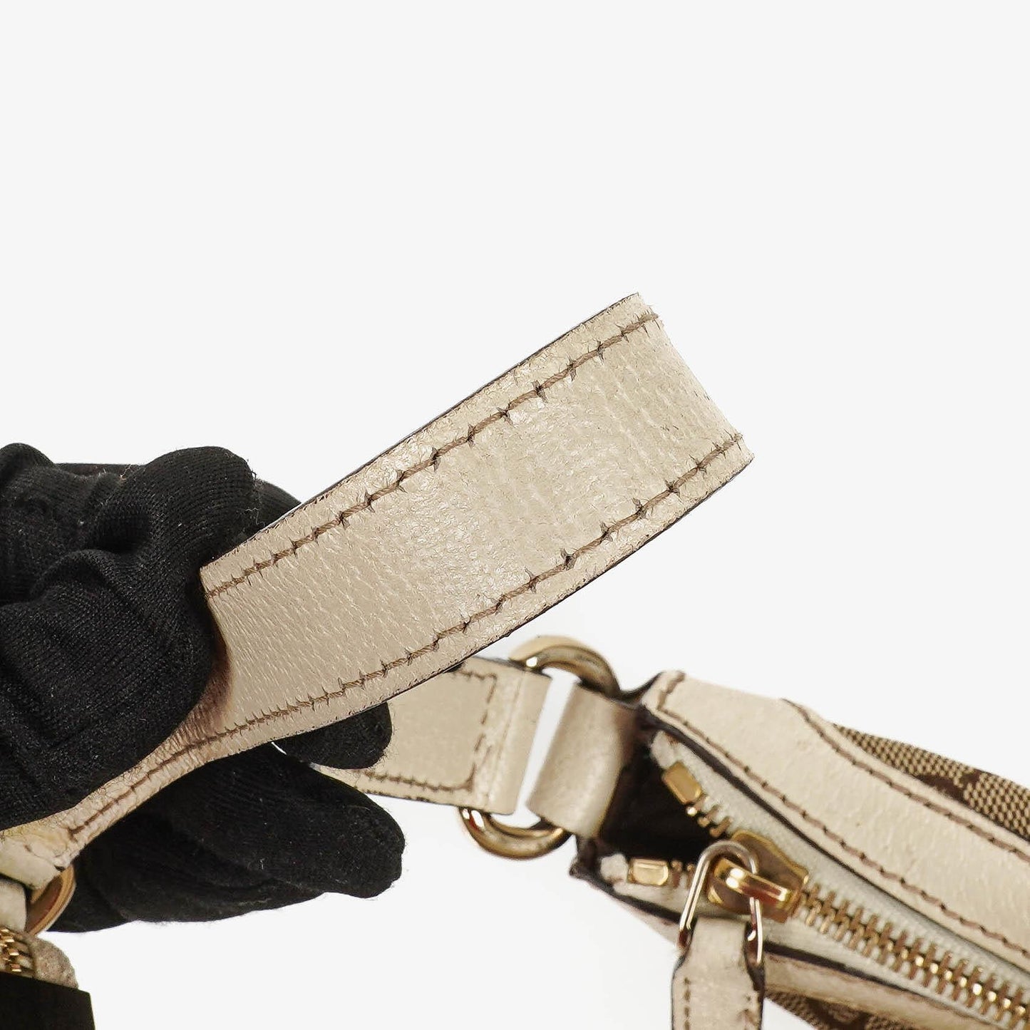 Gucci Charmy Beige GG Canvas Hobo Bag