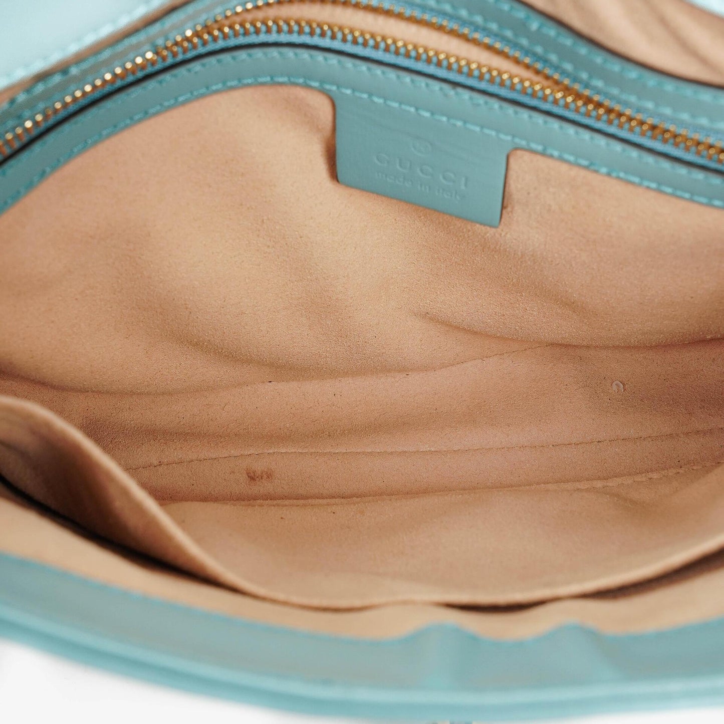 Gucci Jackie 1961 Light Blue Leather Small Shoulder Bag