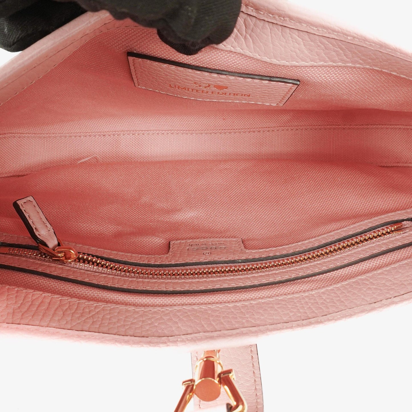 Gucci Jackie 1961 Limited Edition Pink/Blue Leather/Denim GG Floral Small Shoulder Bag