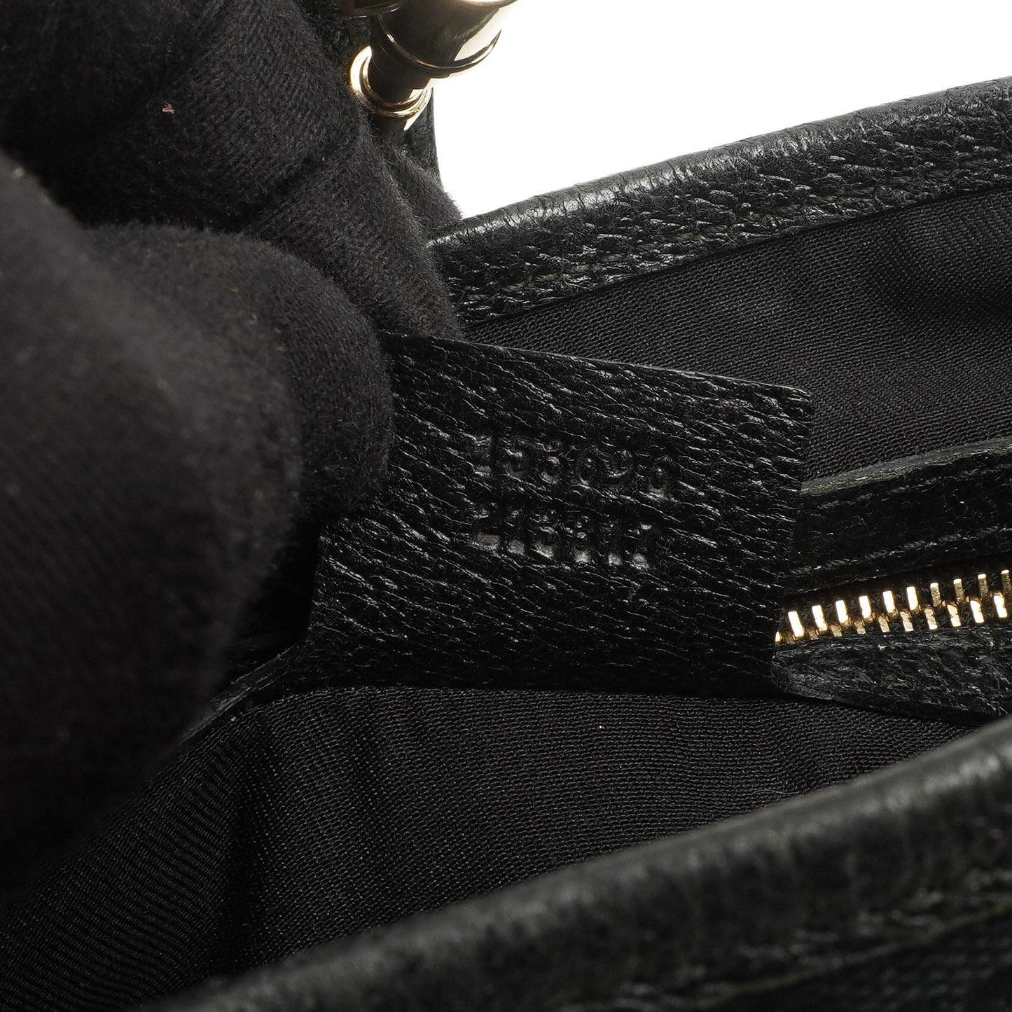 Gucci Jackie Medium Vintage Shoulder Bag Black/Dark Navy GG Canvas And Leather