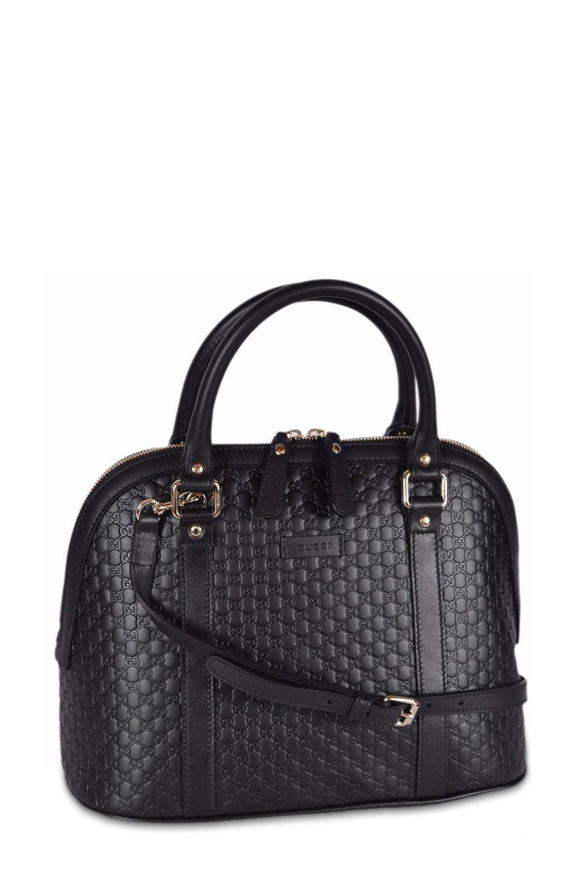 Gucci Guccissima Black Leather Tote Style 2