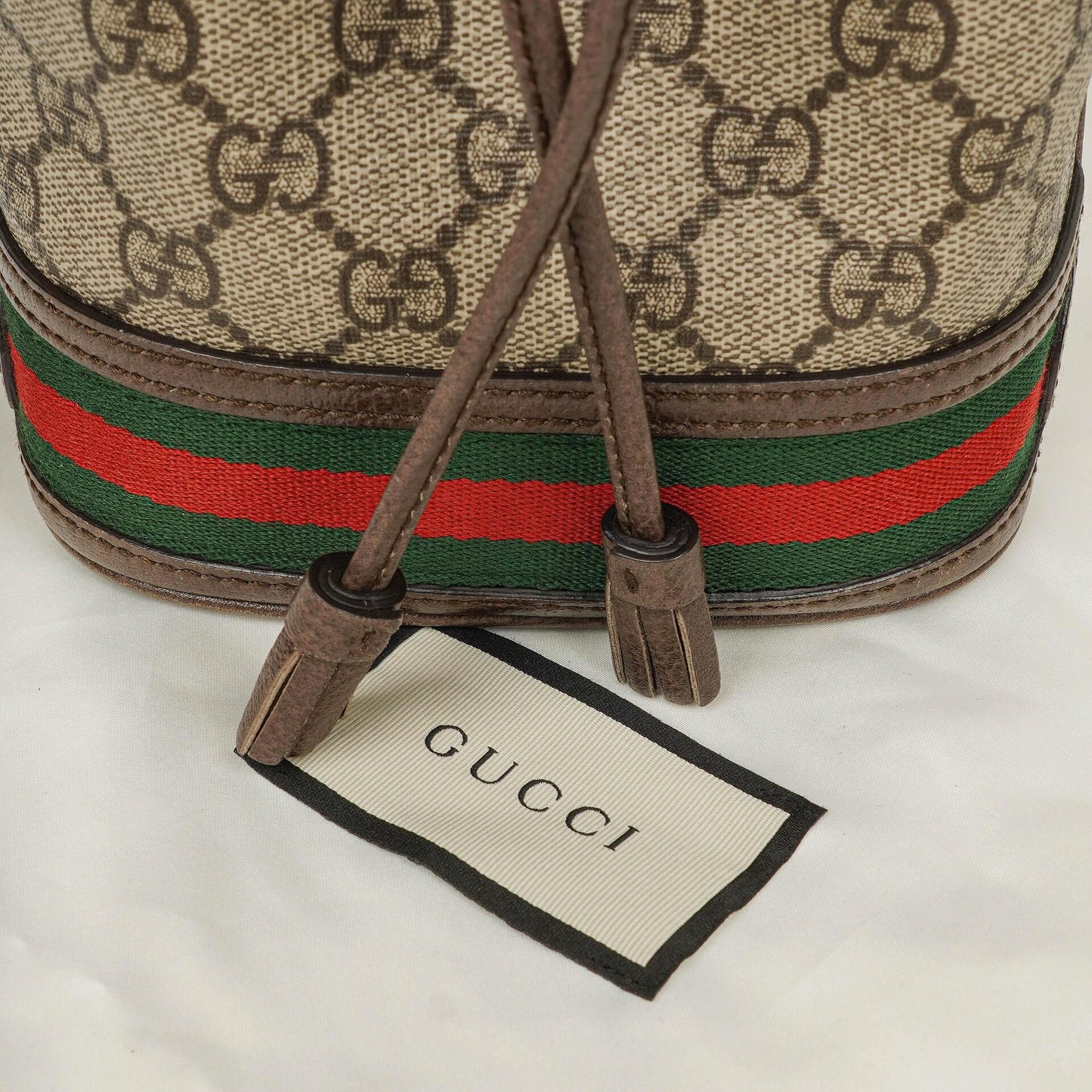 Gucci Ophidia Mini GG Web Bucket Bag