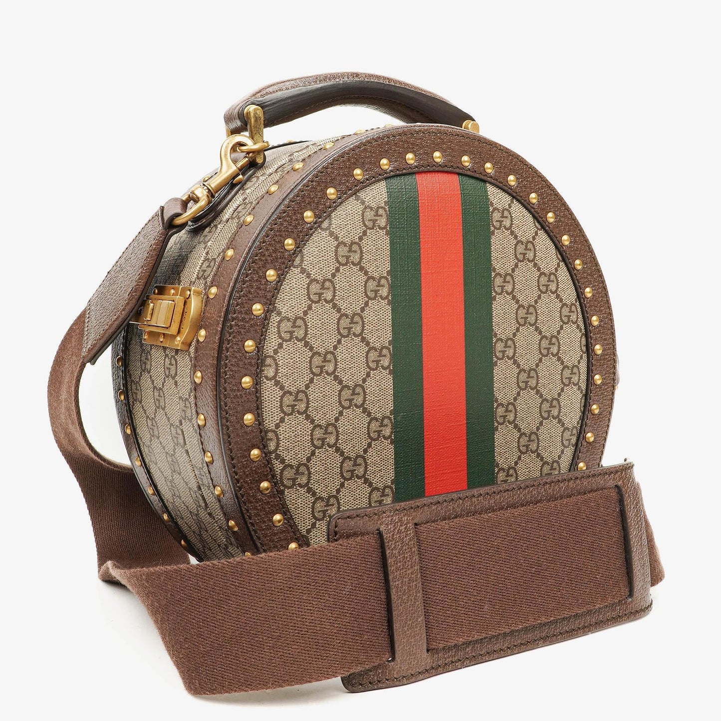Gucci Savoy Extra Small Web GG Supreme Canvas Hat Case