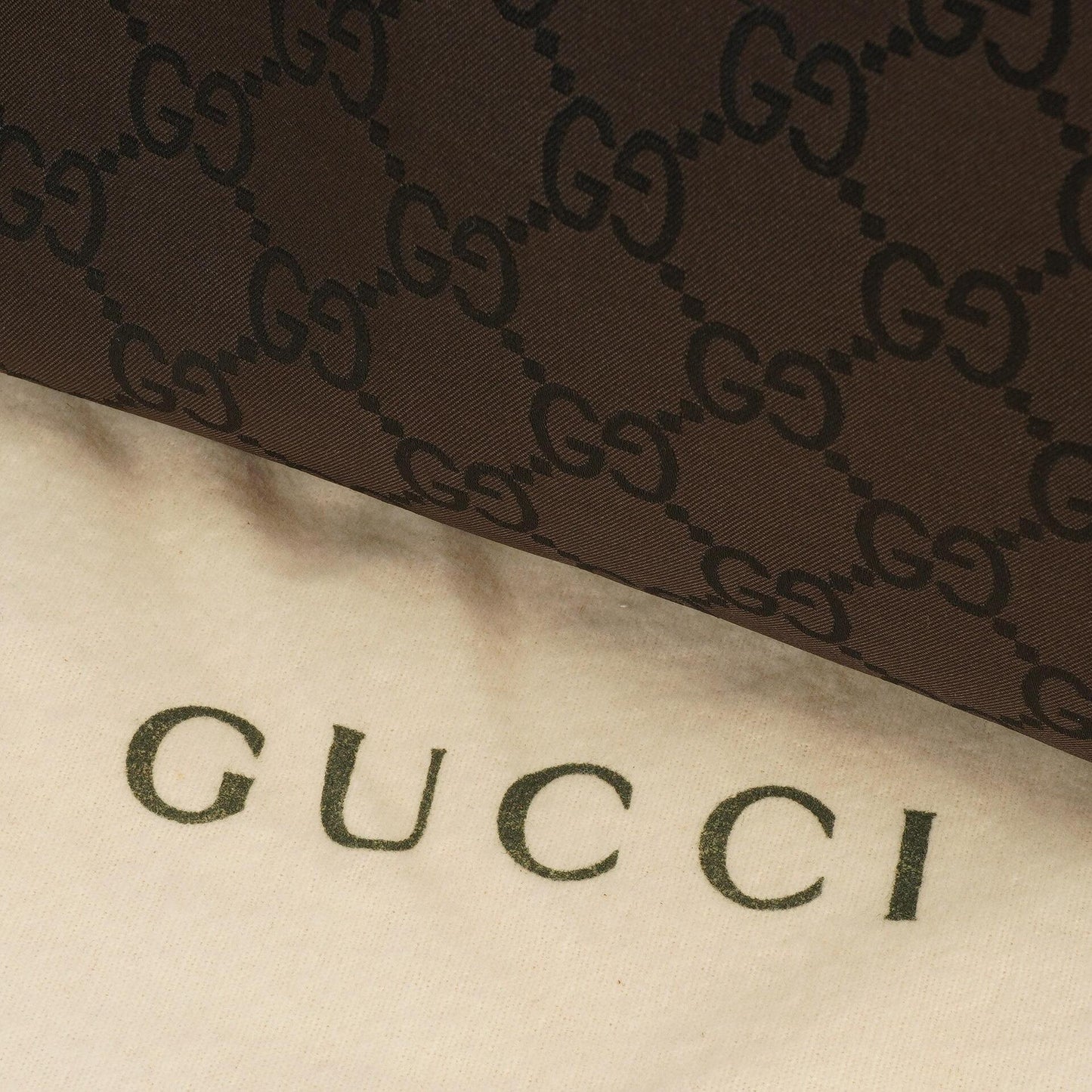 Gucci Vintage Bamboo Brown GG Canvas Tote Bag
