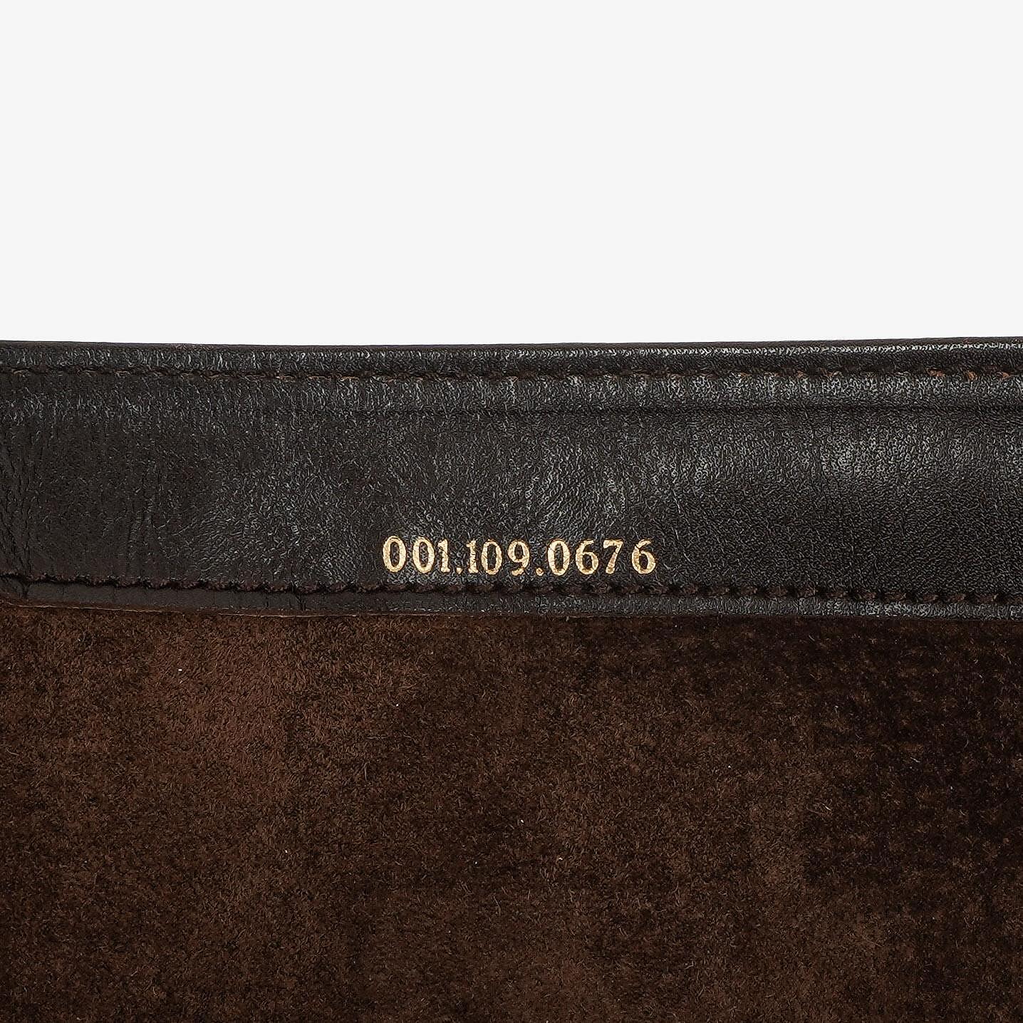 Gucci Vintage Horsebit 1955 Brown Suede Leather Bag