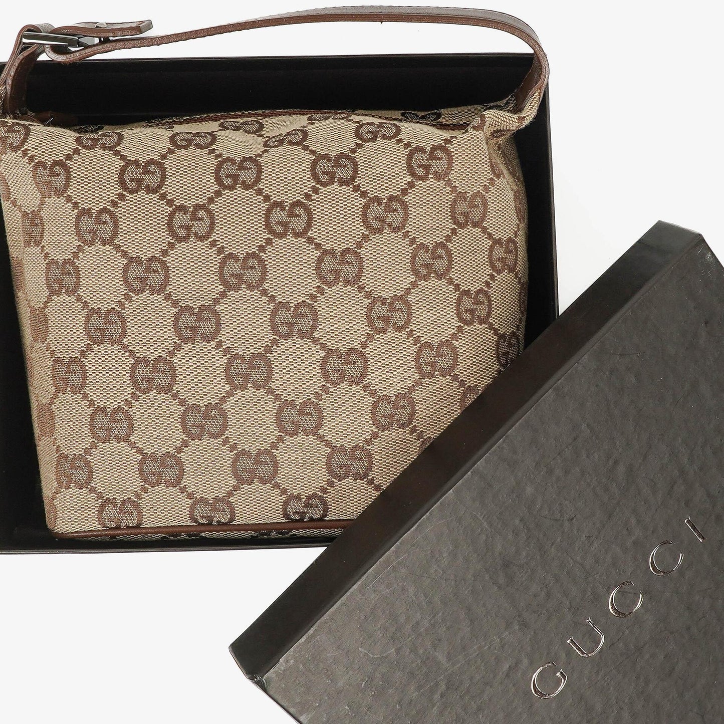 Gucci Vintage Mini Pochette GG Monogram Hobo Bag
