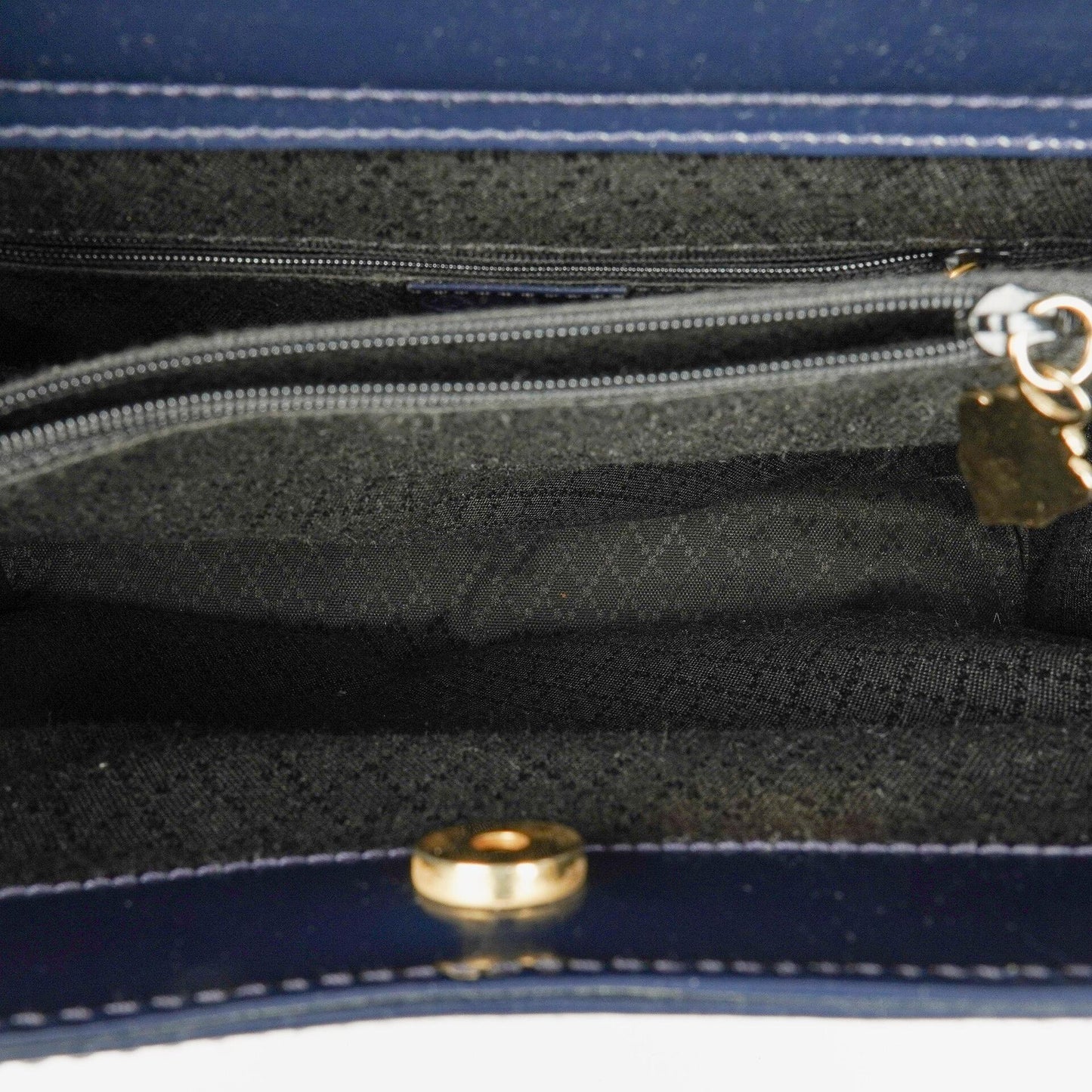 Gucci Vintage Patent Leather Navy Diana Bamboo Tote