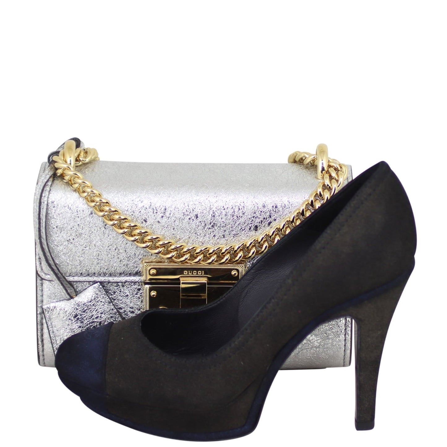 Gucci Padlock Metallic Small Shoulder Bag