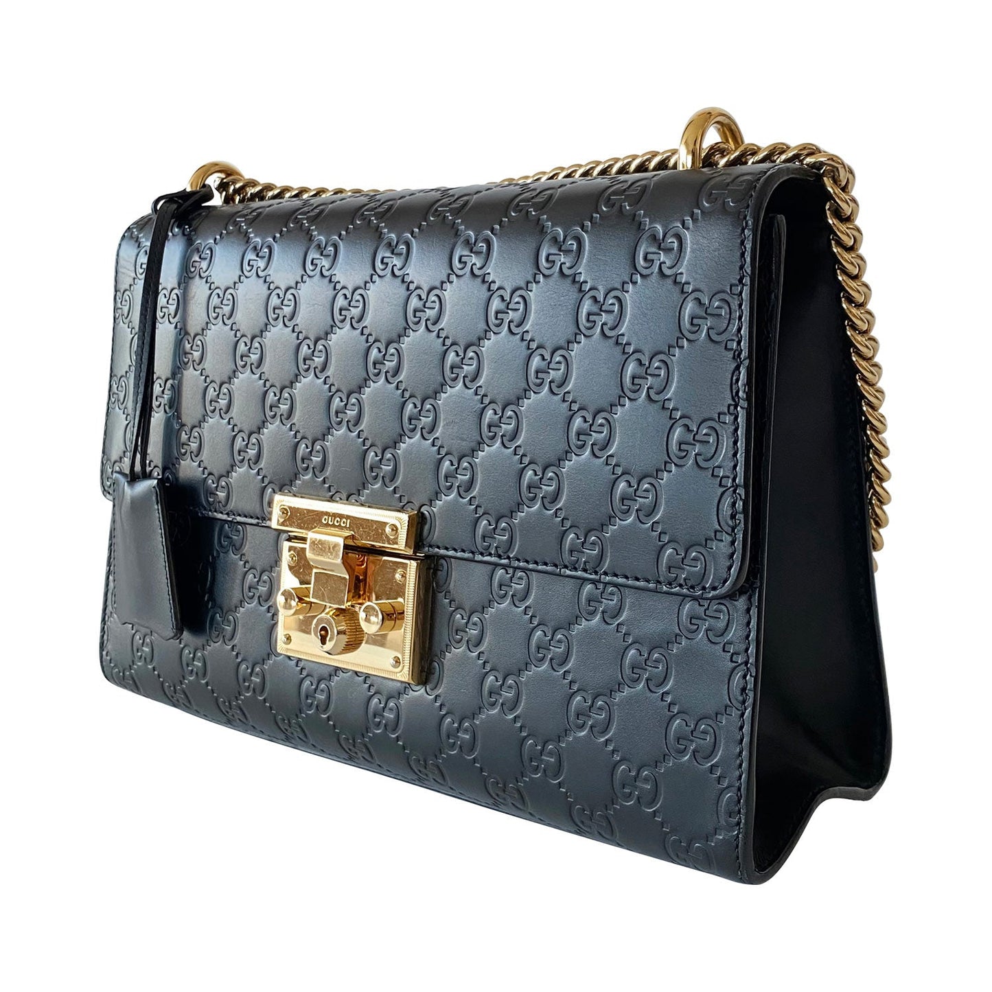Gucci Guccissima Quilted Chain Shoulder Bag