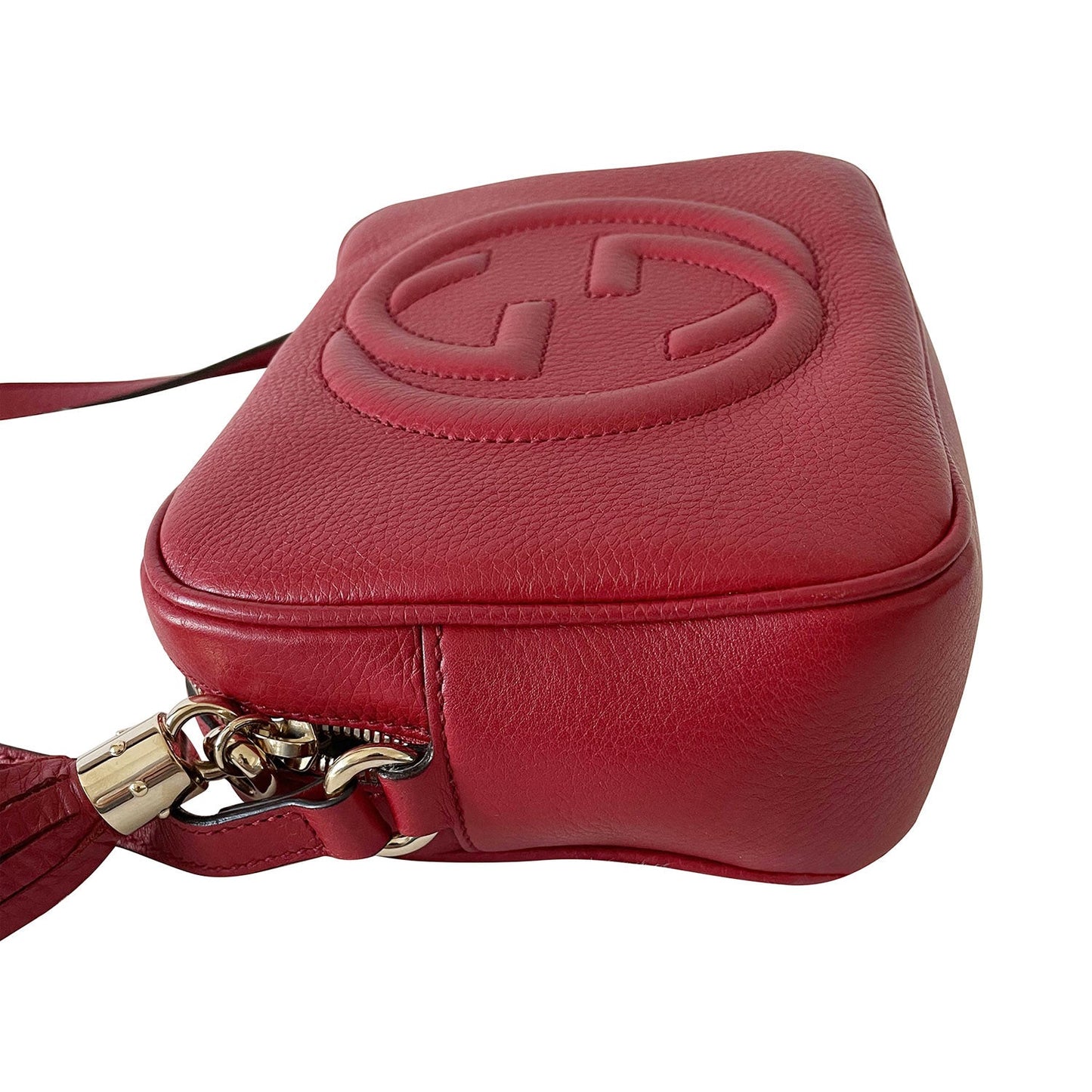 Gucci Soho Leather Canvas Shoulder Bag Style 1
