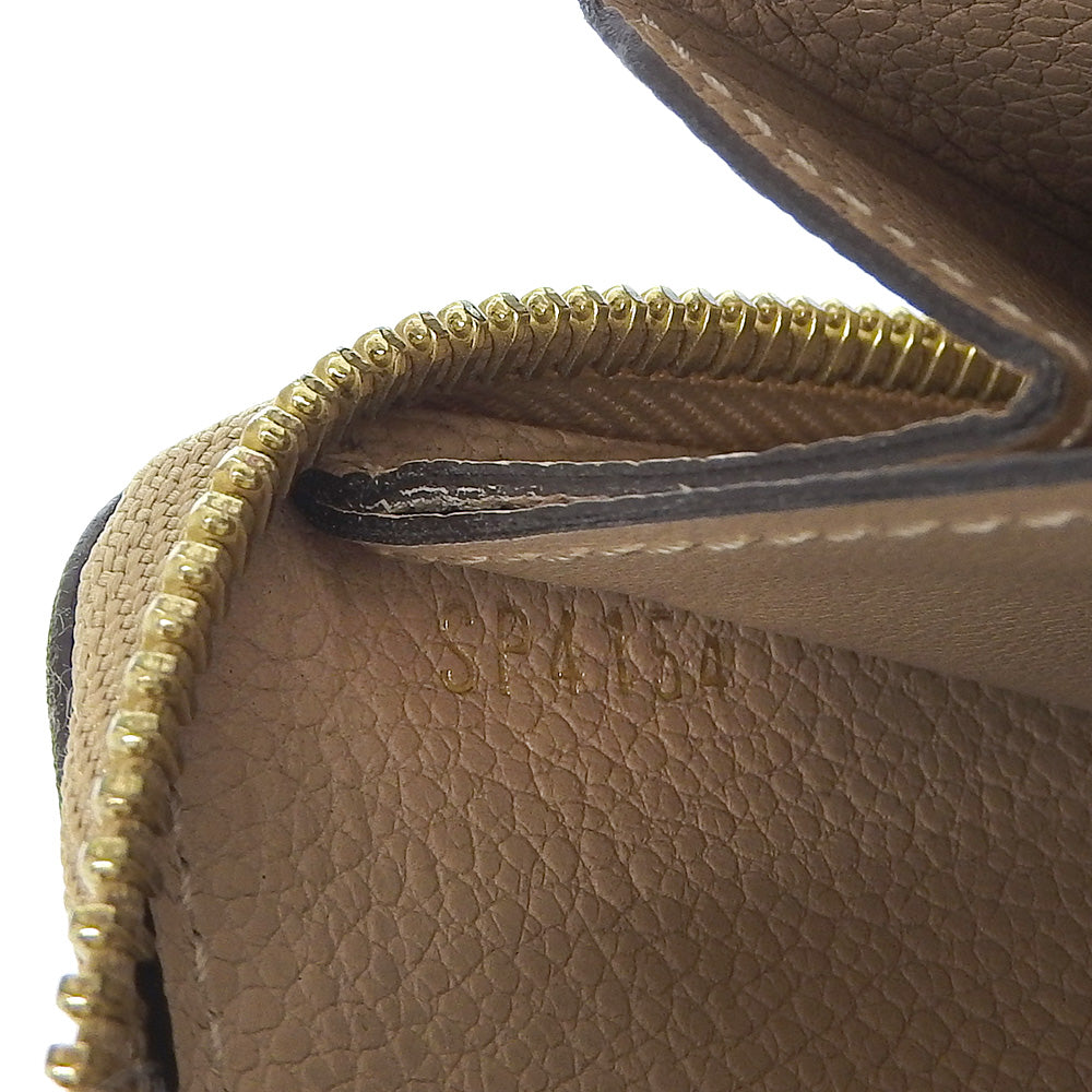 LOUIS VUITTON Long Wallet Purse M60173 Monogram Ann Platt beige Portefeuille Clemence Women
