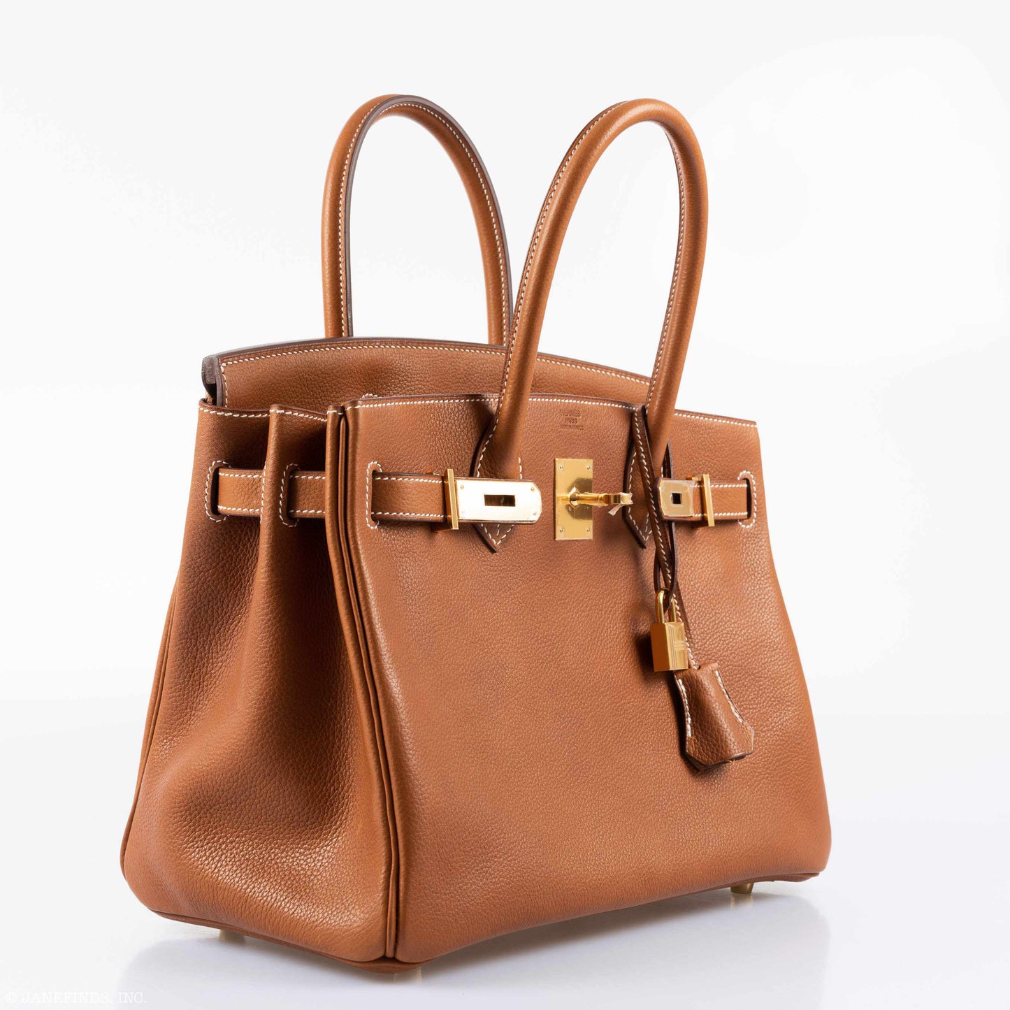 HermesBirkin 30 Fauve Barenia Faubourg Gold Hardware