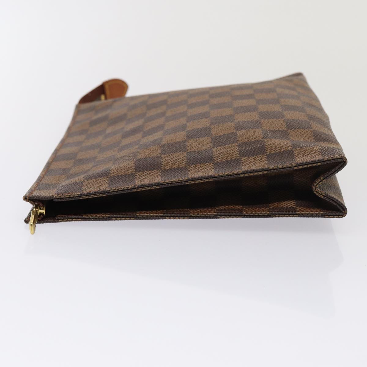 LOUIS VUITTON Damier Ebene Poche Toilette 26 Pouch N47543 LV Auth hk1365