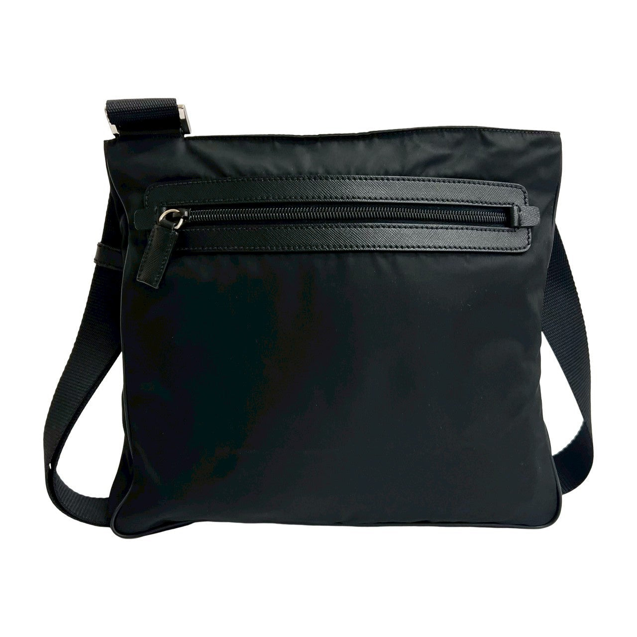 Prada Saffiano Leather Tessuto Nylon Shoulder Bag