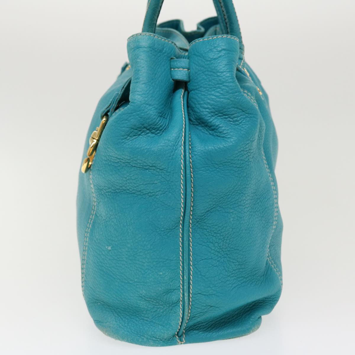 Luxury CELINE Shoulder Bag Leather Light Blue im428