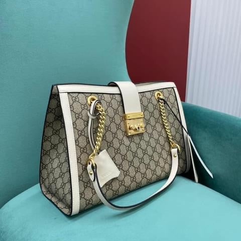 Gucci Padlock Leather Chain Tote Style 1
