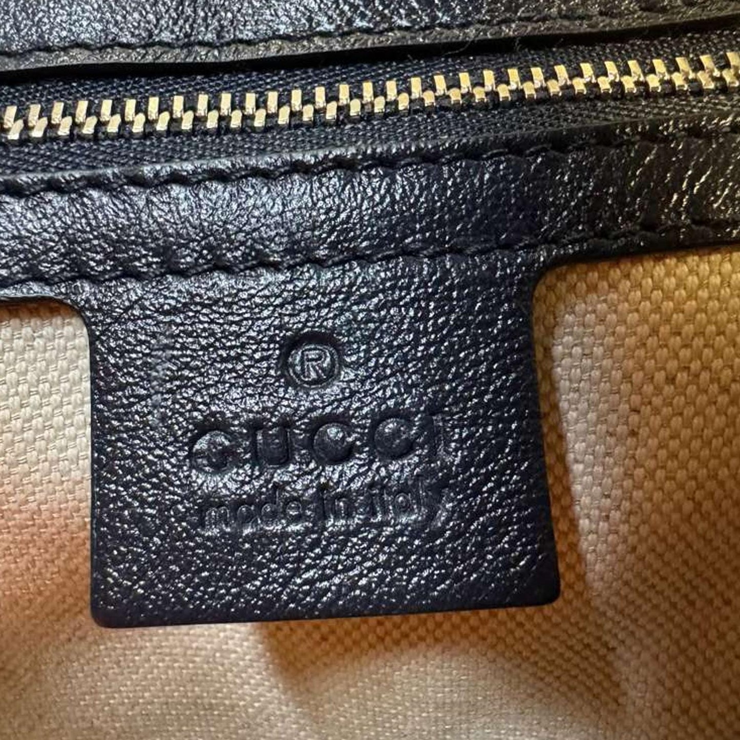 GUCCI GG Marmont Small Matelasse Canvas Shoulder Bag Blue 443497