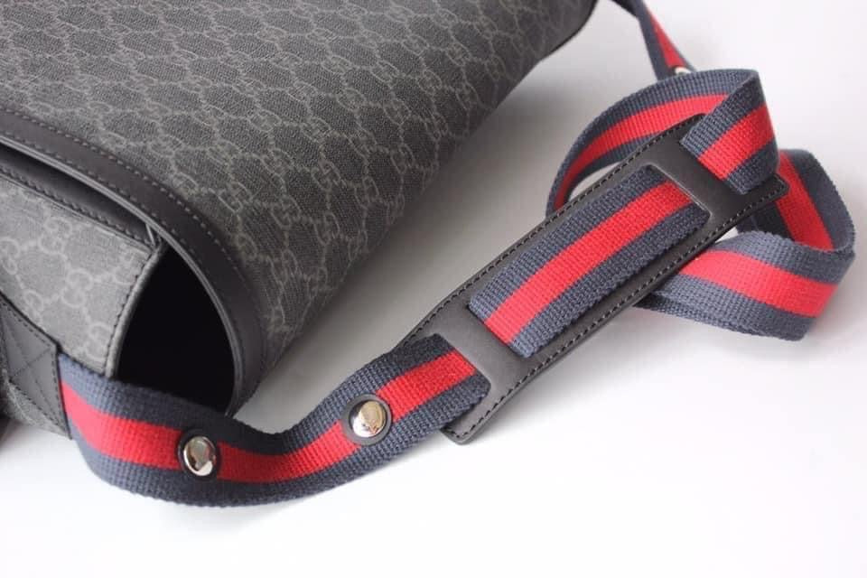 Gucci GG Supreme Leather Canvas Shoulder Bag Style 1