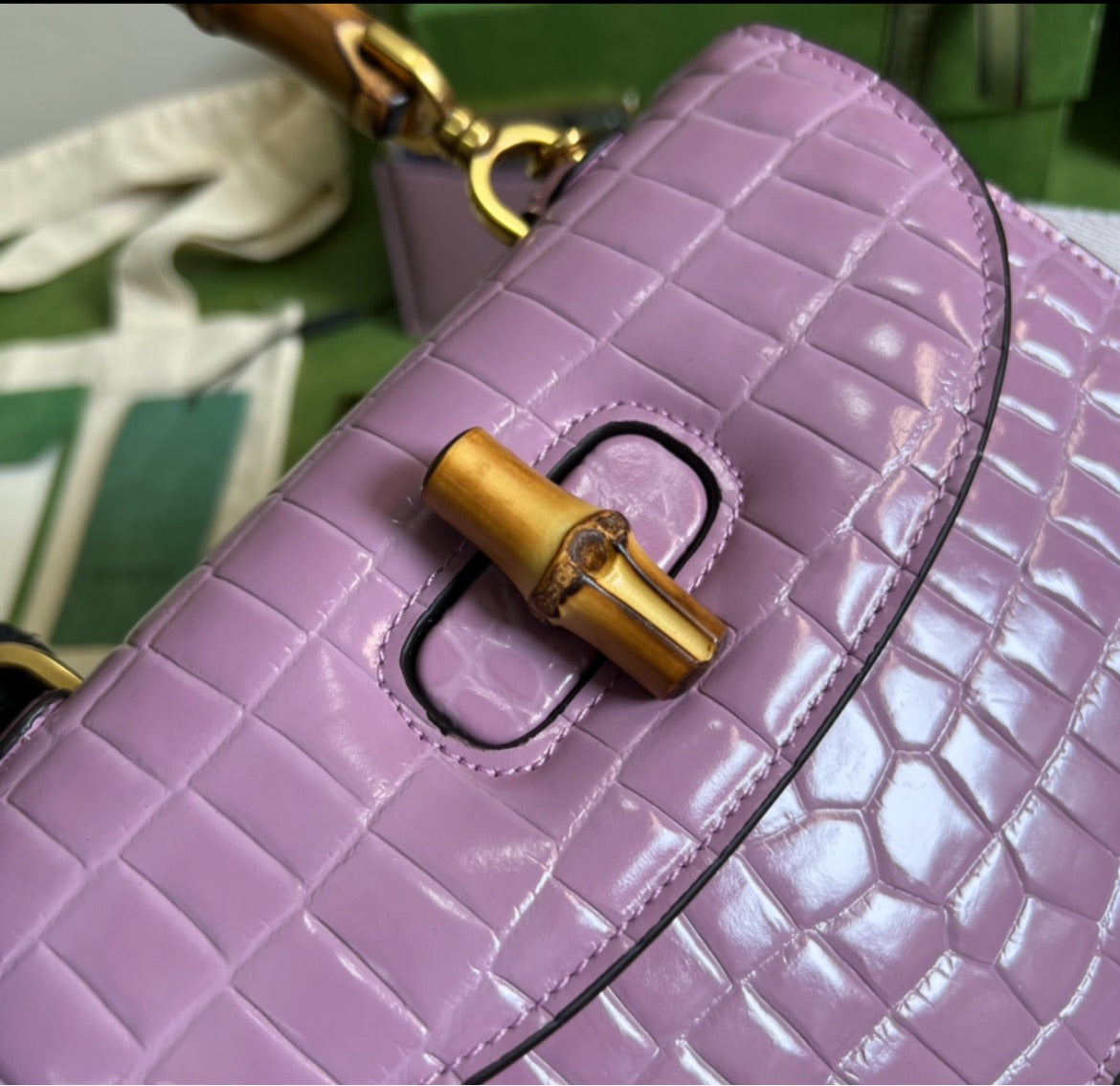 Gucci Purple Shoulder Bag