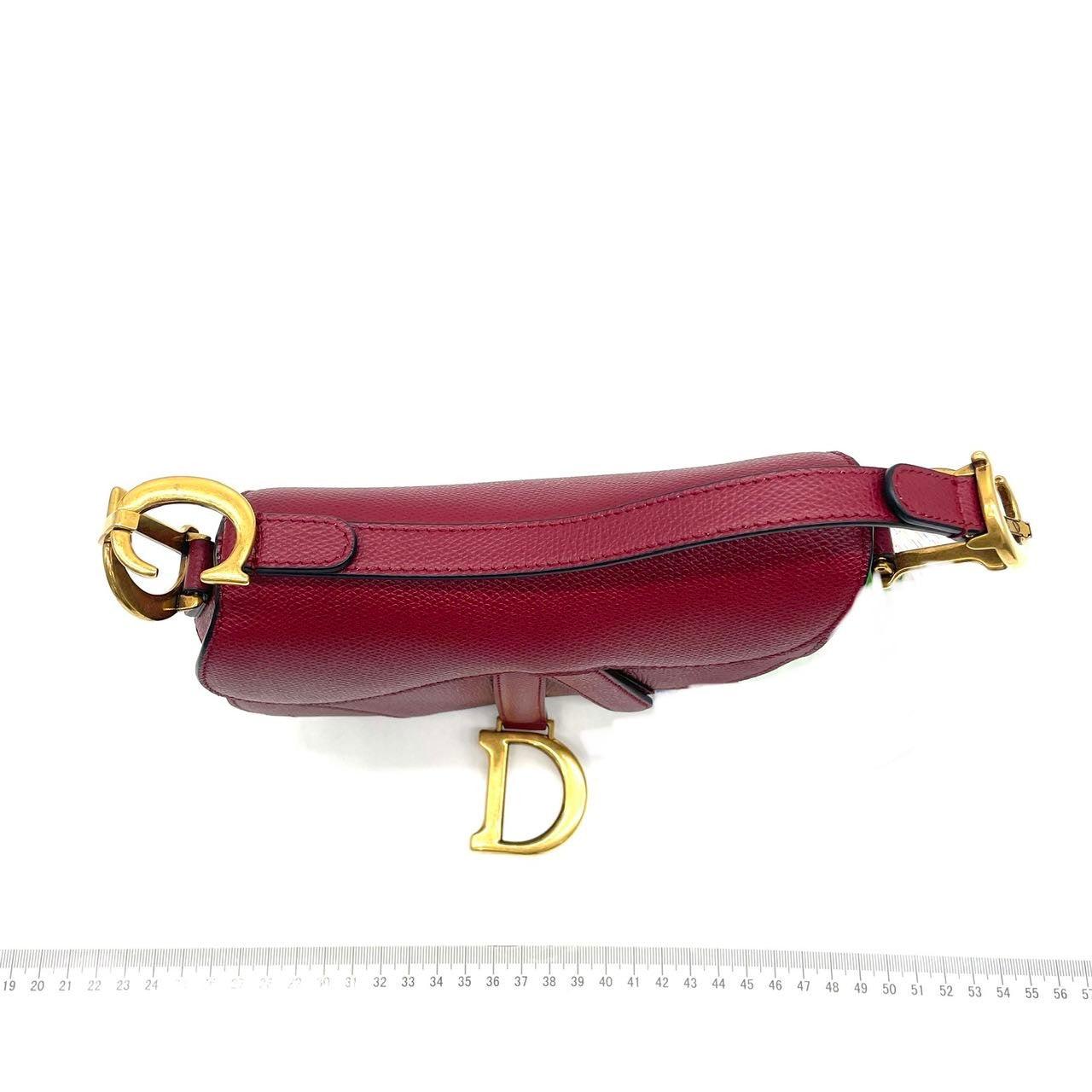 Dior Saddle bag red grain leather mini size with strap