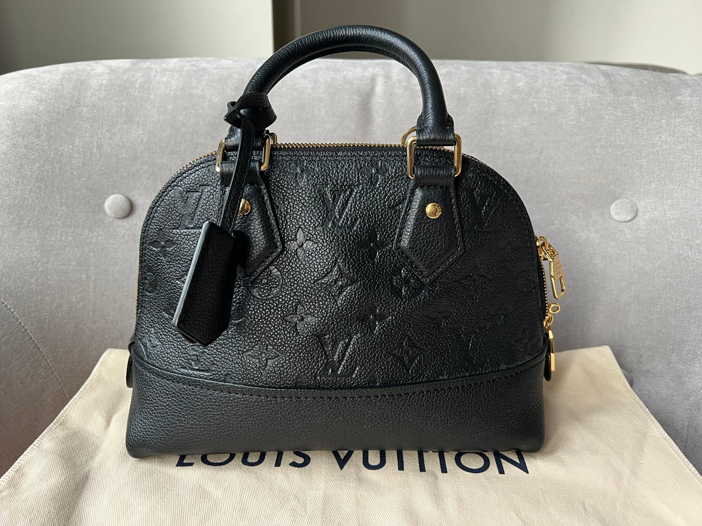 Louis Vuitton Alma Neo BB Black Empreinte (RRP £1,740)