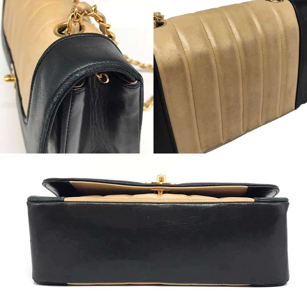 Chanel Lambskin Mademoiselle Matelasse Shoulder Bag Classic Flap