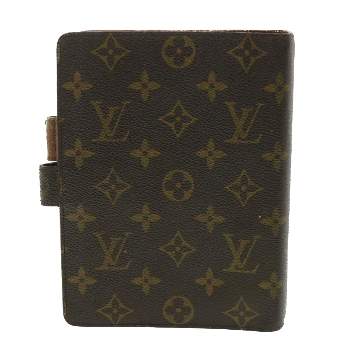 LOUIS VUITTON Monogram Agenda MM Day Planner Cover R20105 LV Auth jk2960