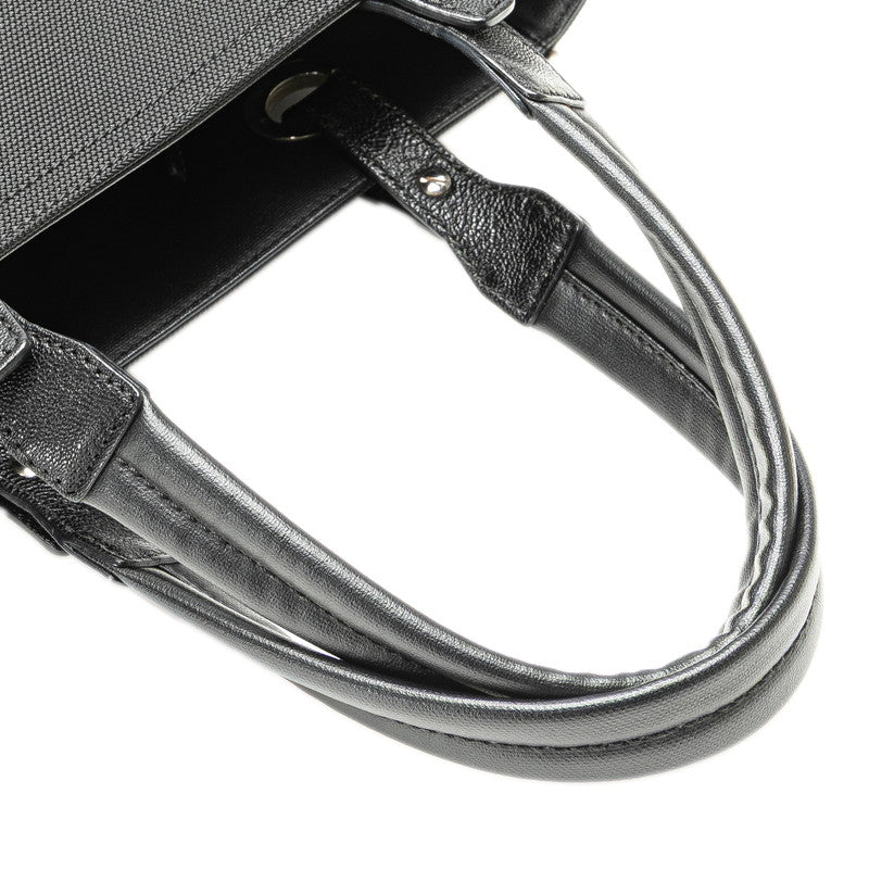Chanel Biarritz Leather Coated Canvas 2way Bag Classic Flap