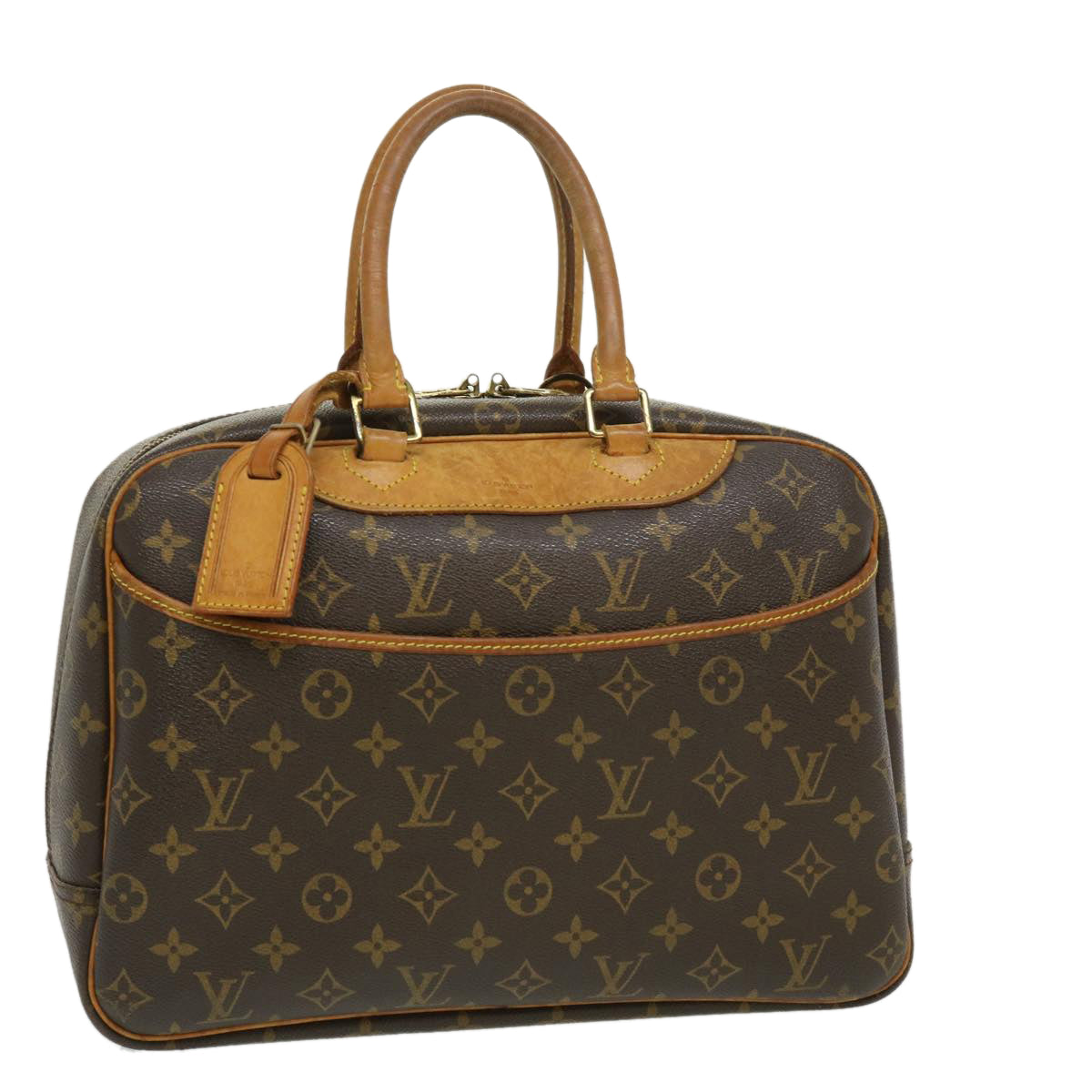 LOUIS VUITTON Monogram Deauville Hand Bag LV Auth ki1997