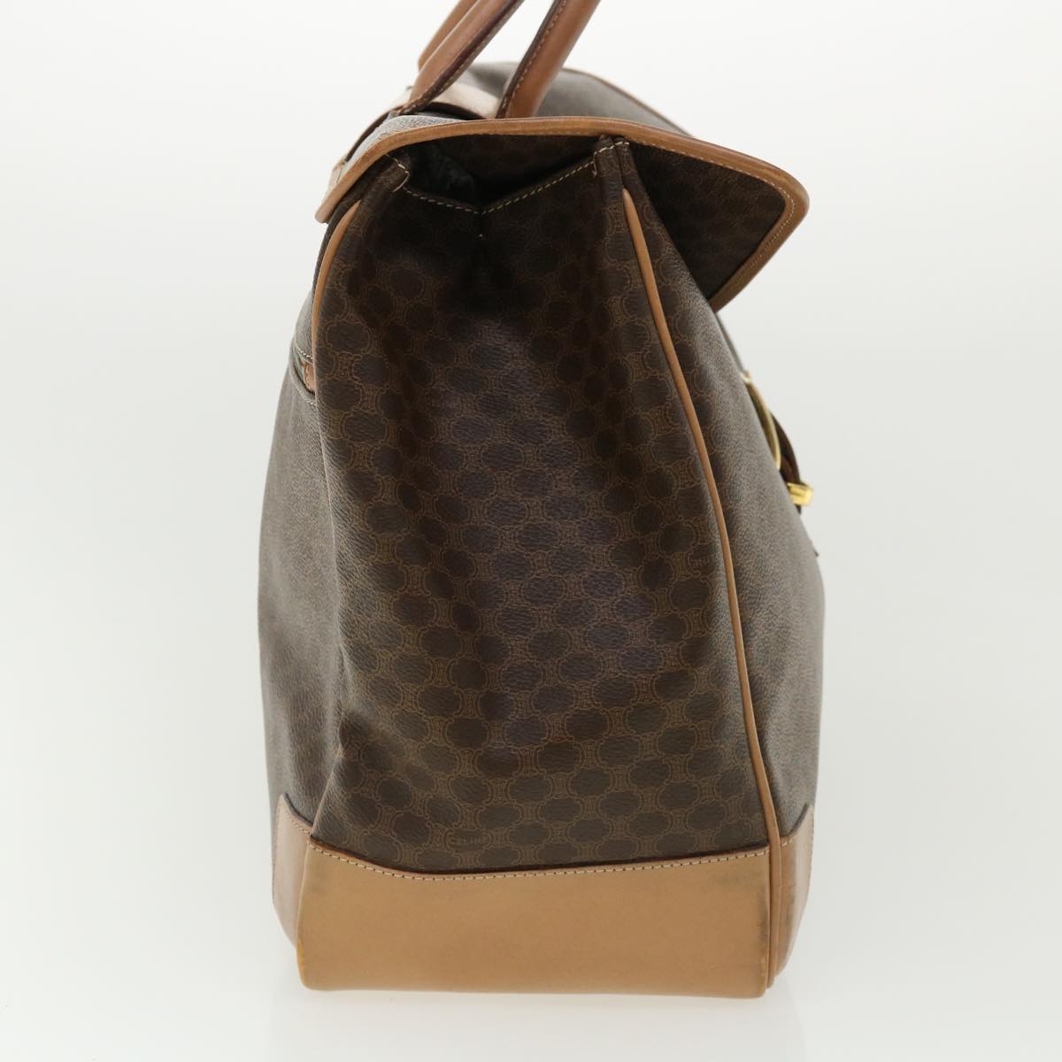 Luxury CELINE Macadam Canvas Hand Bag Brown ki2486