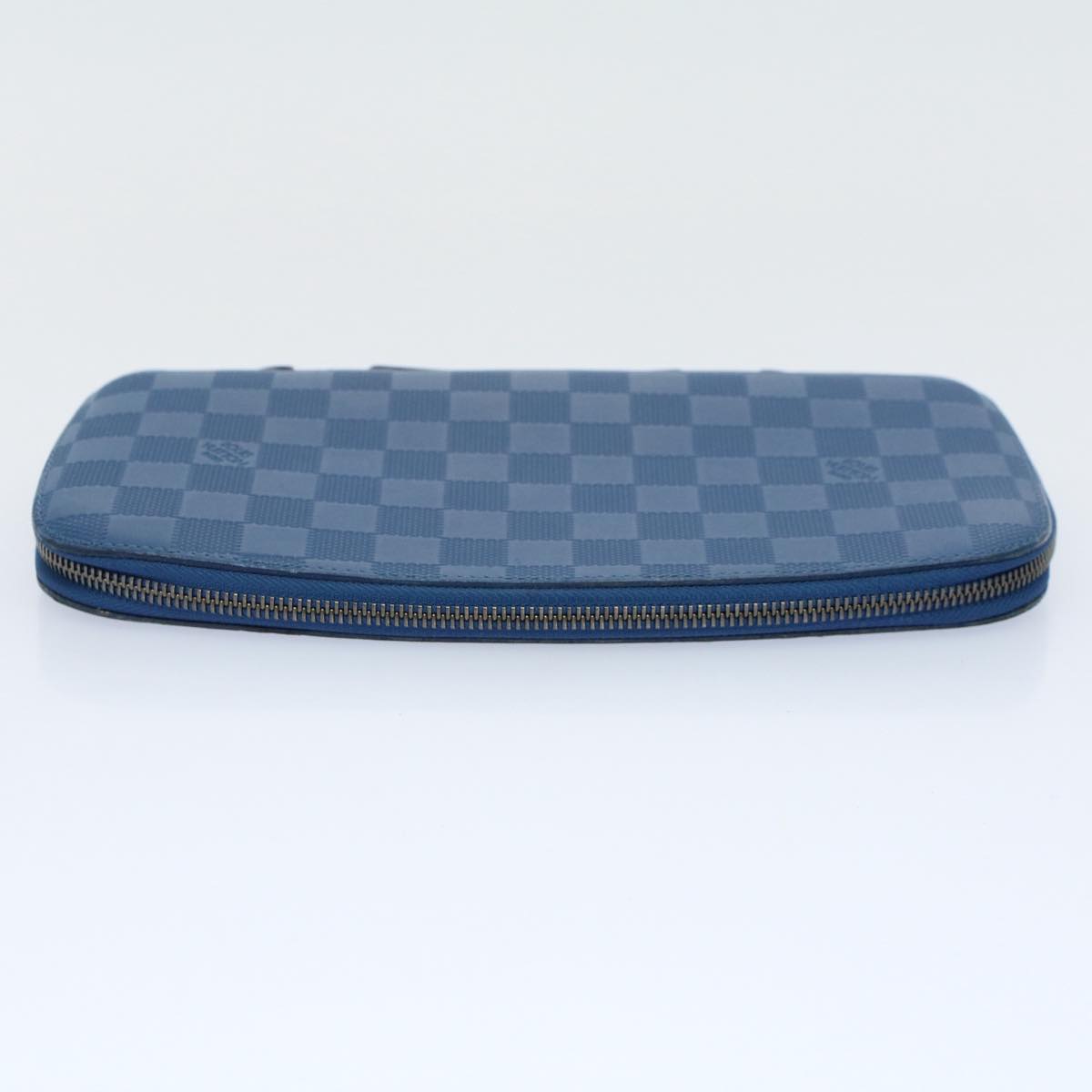 LOUIS VUITTON Damier Infini Organizer Atholl Clutch Bag Blue M30653 Auth ki3459