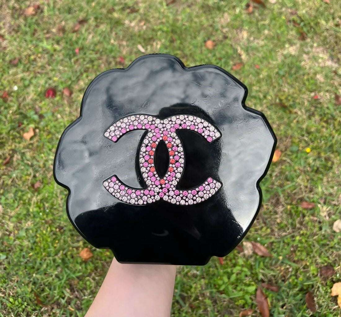 Chanel 2018 Strass Camelia Evening Clutch Minaudière