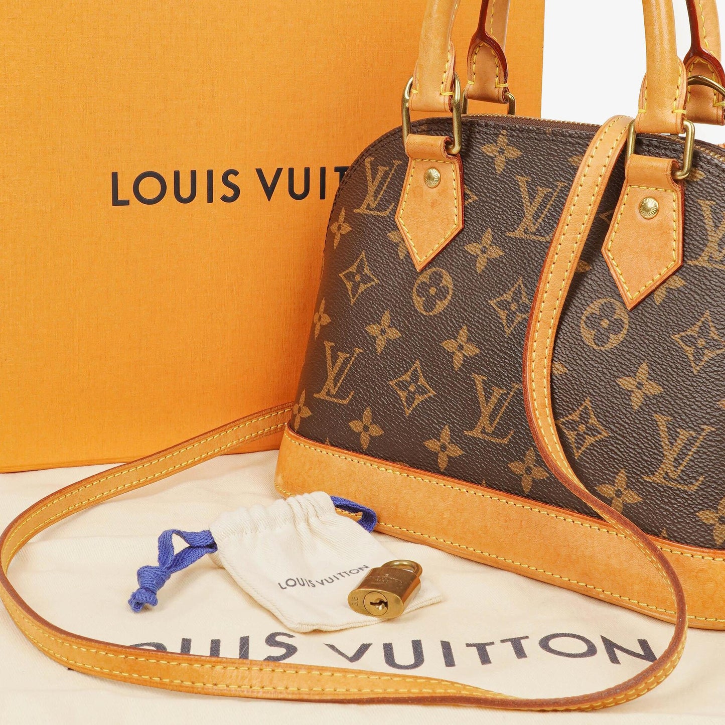 Louis Vuitton Alma BB Monogram Canvas Handbag