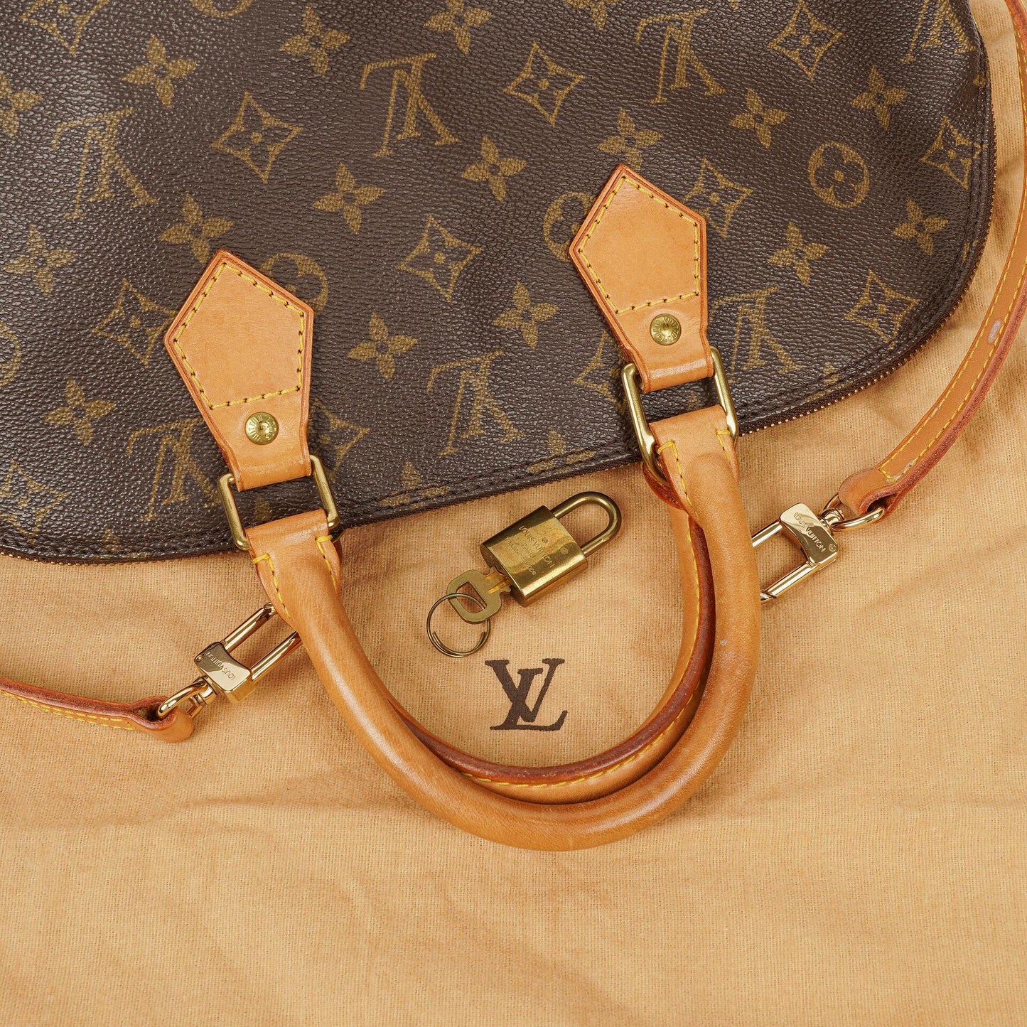 Louis Vuitton Alma PM Monogram Canvas Handbag