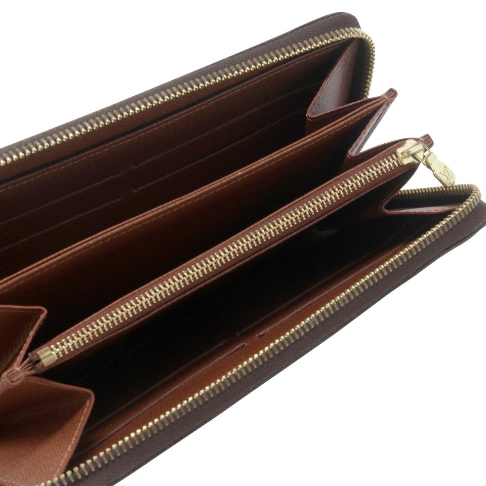 Louis Vuitton Brown Monogram Coated Canvas Zippy Zip Around Wallet