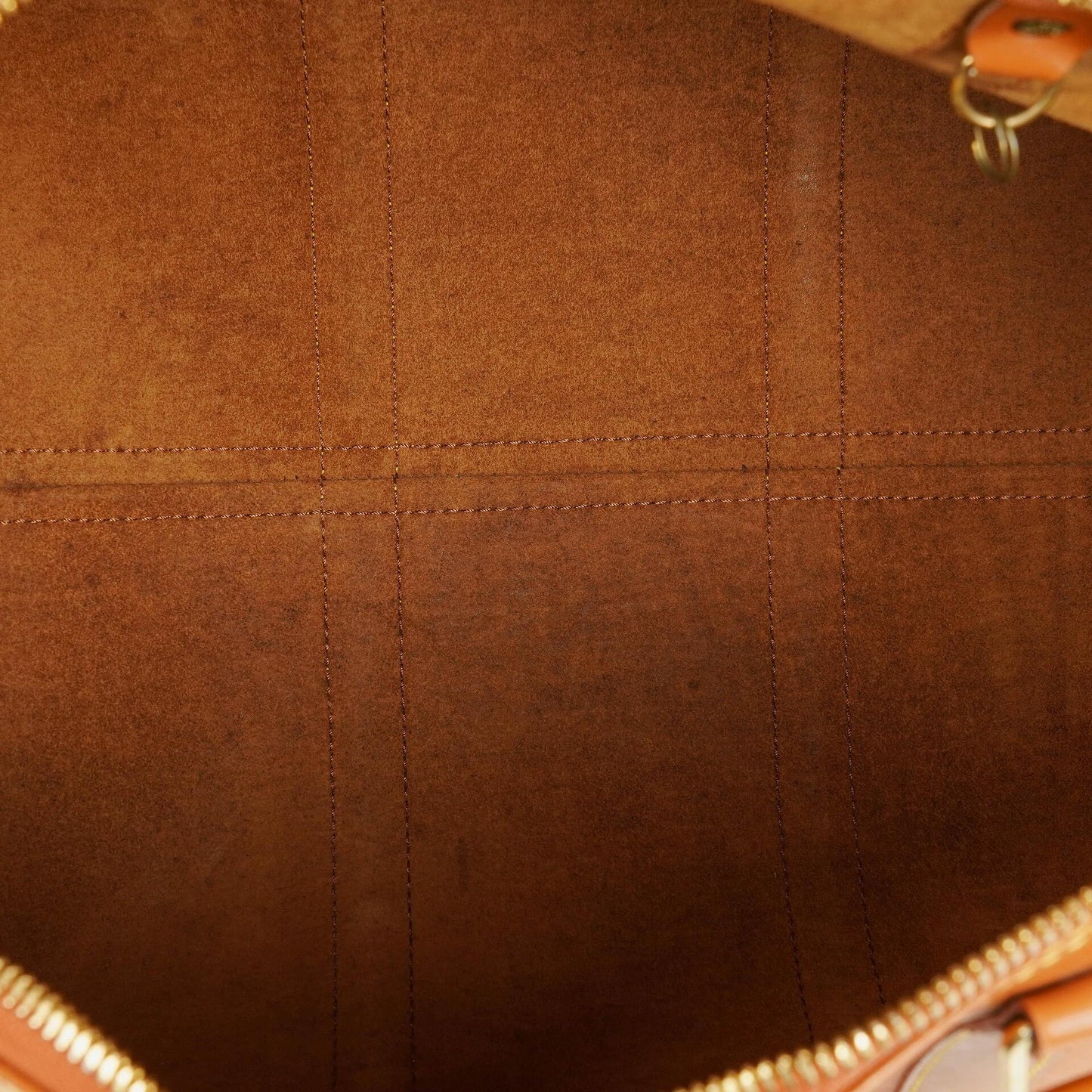 Louis Vuitton Keepall 45 Cognac EPI Leather Travel Bag