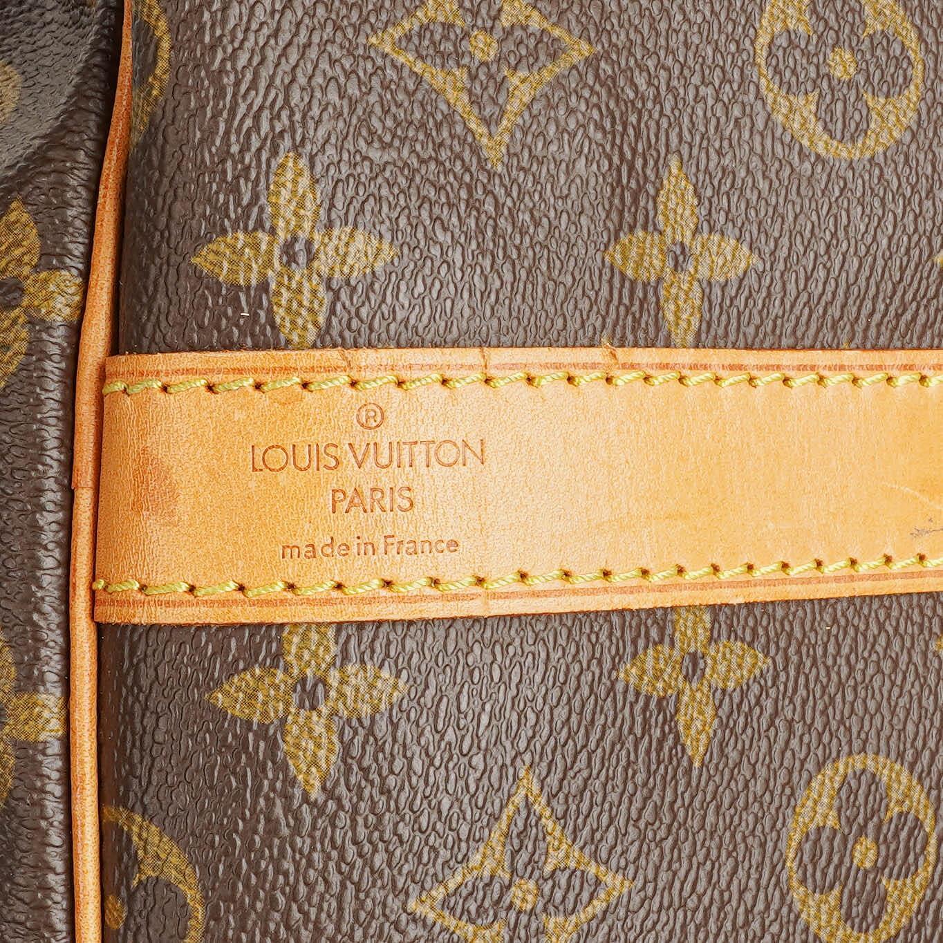 Louis Vuitton Keepall 60 Bandoulière Monogram Canvas Travel Bag