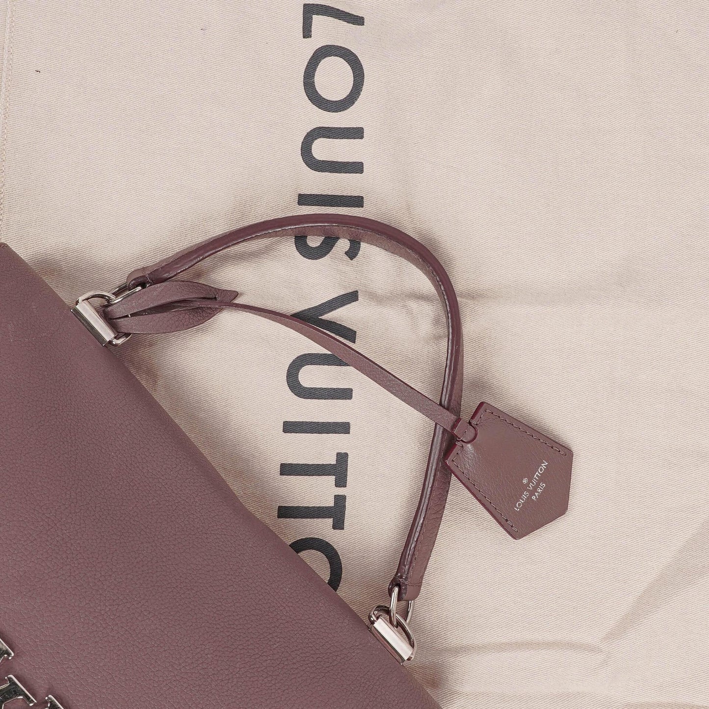 Louis Vuitton Lockme II Taupe Glace Calfskin Bag