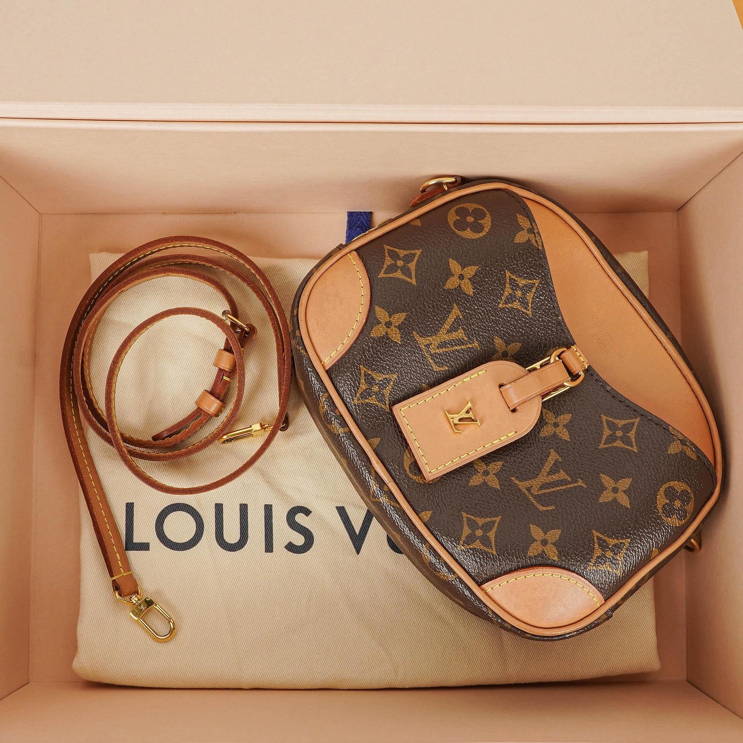 Louis Vuitton Mini Deauville Monogram Canvas Shoulder Bag