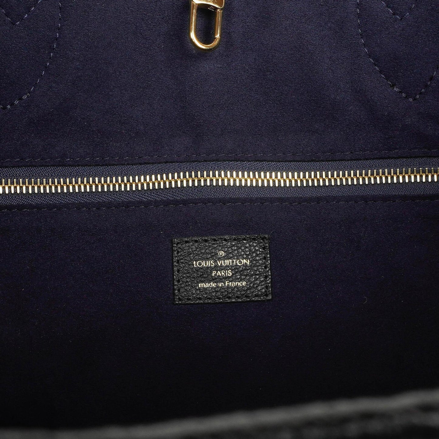 Louis Vuitton Neverfull MM Black Empreinte Leather Tote Bag